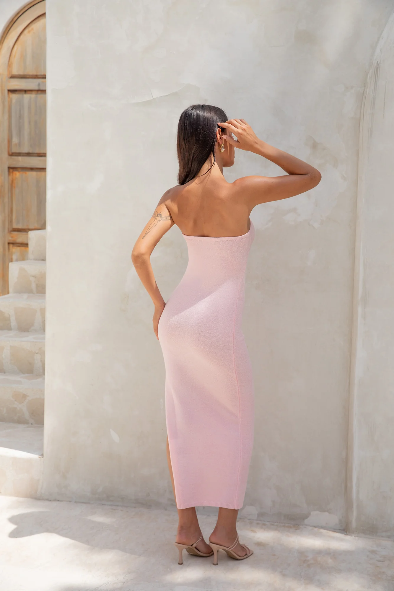 Luna Midi Dress Pink