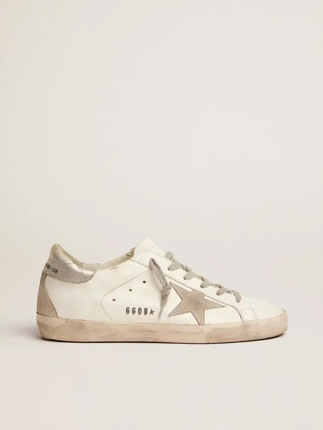 Stardan LAB sneakers in laminated leather and mesh with an electric blue  heel tab - GOLDEN GOOSE