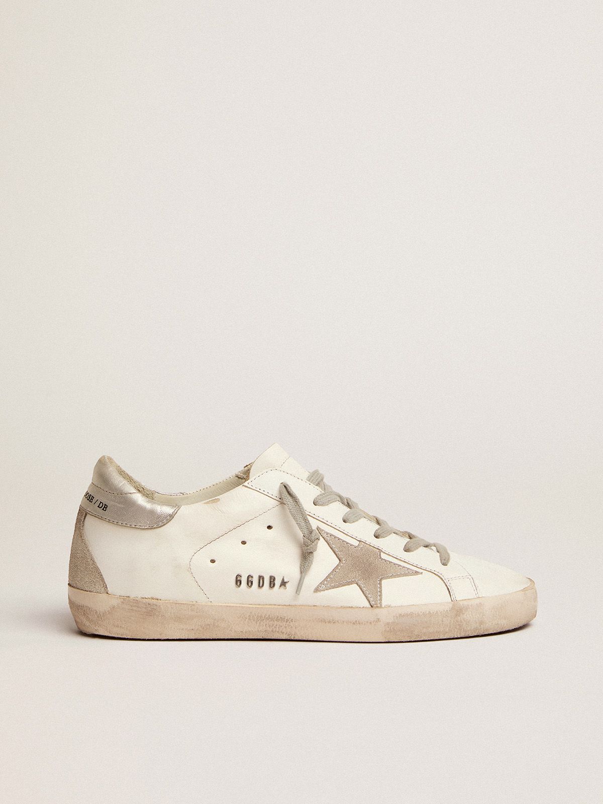 Super-Star sneakers with silver-coloured heel tab and metal stud