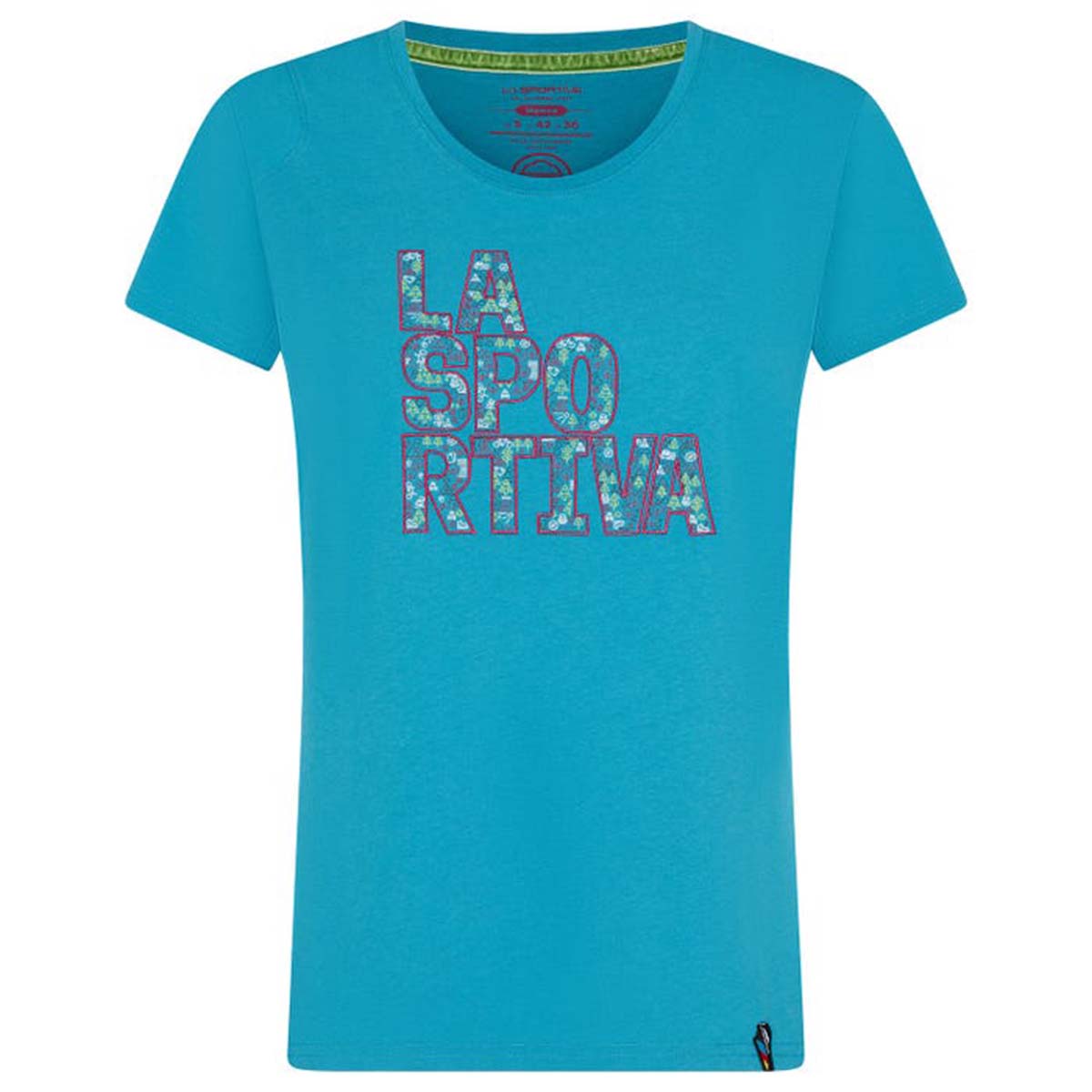 La Sportiva Pattern Womens Climbing T-Shirt Blue