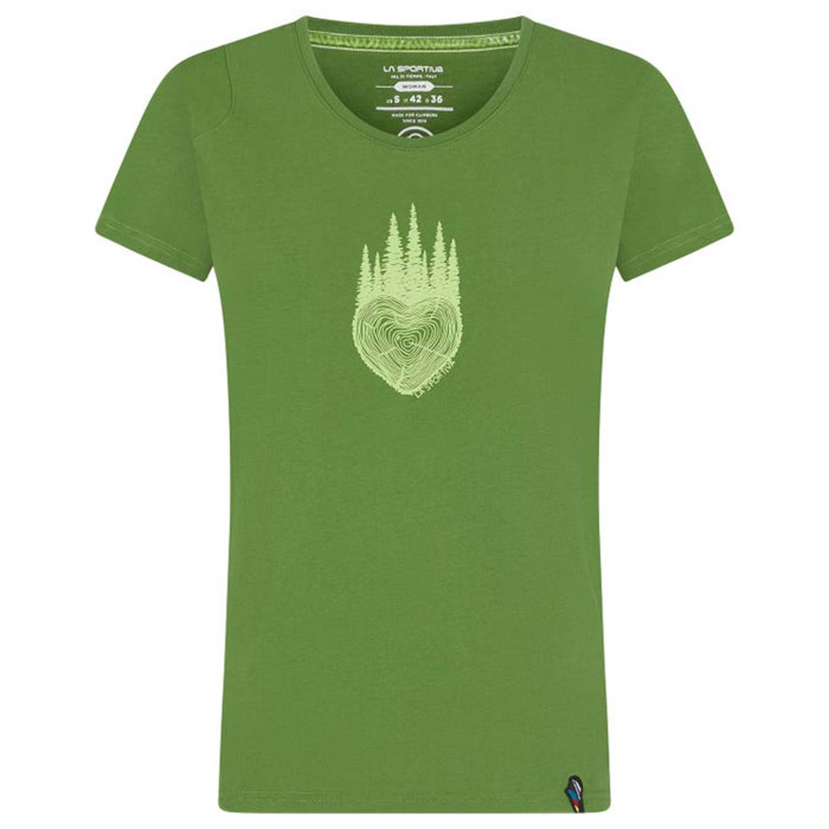 La Sportiva Wild Heart Womens Climbing T-Shirt Green