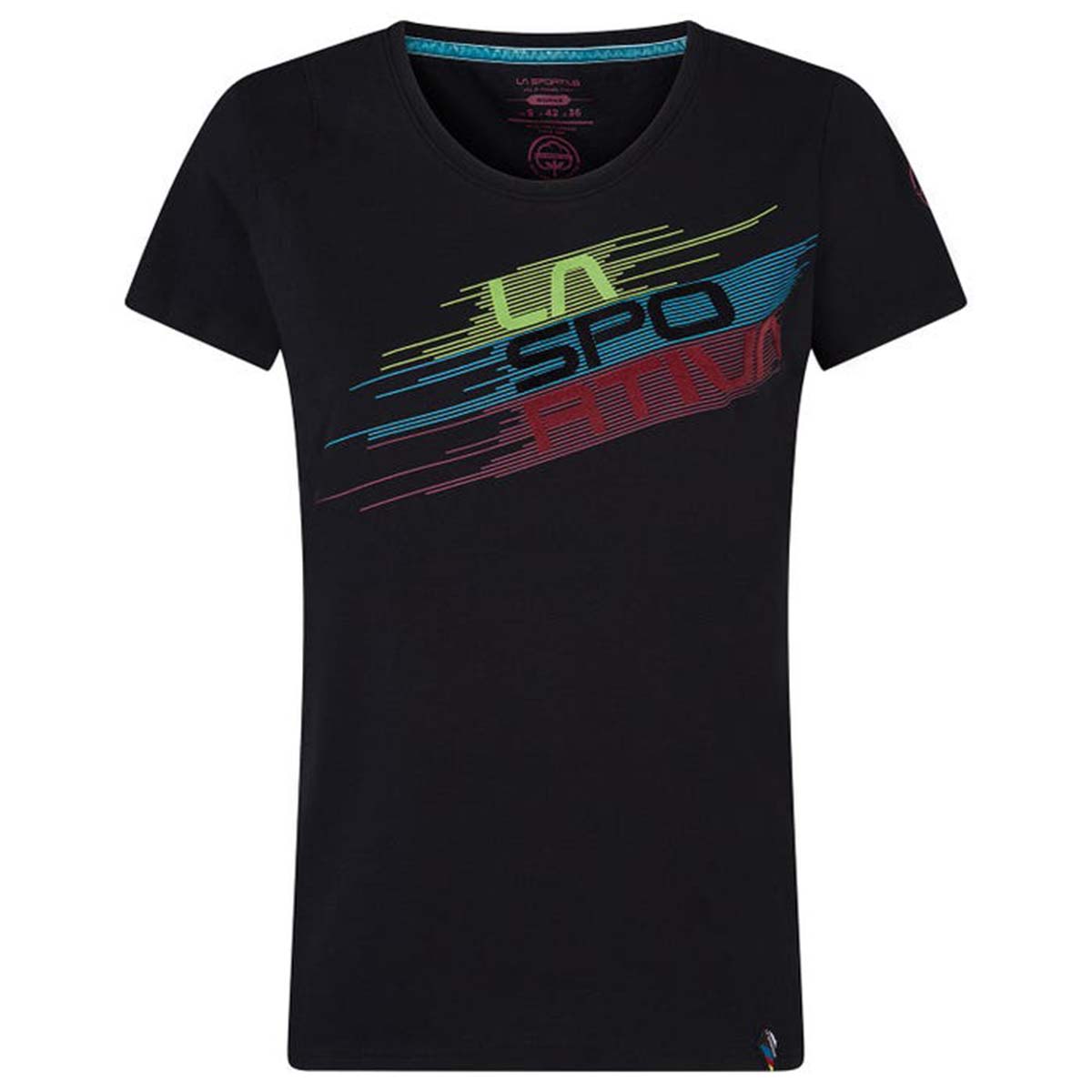 La Sportiva Stripe Evo Womens Climbing T-Shirt Black