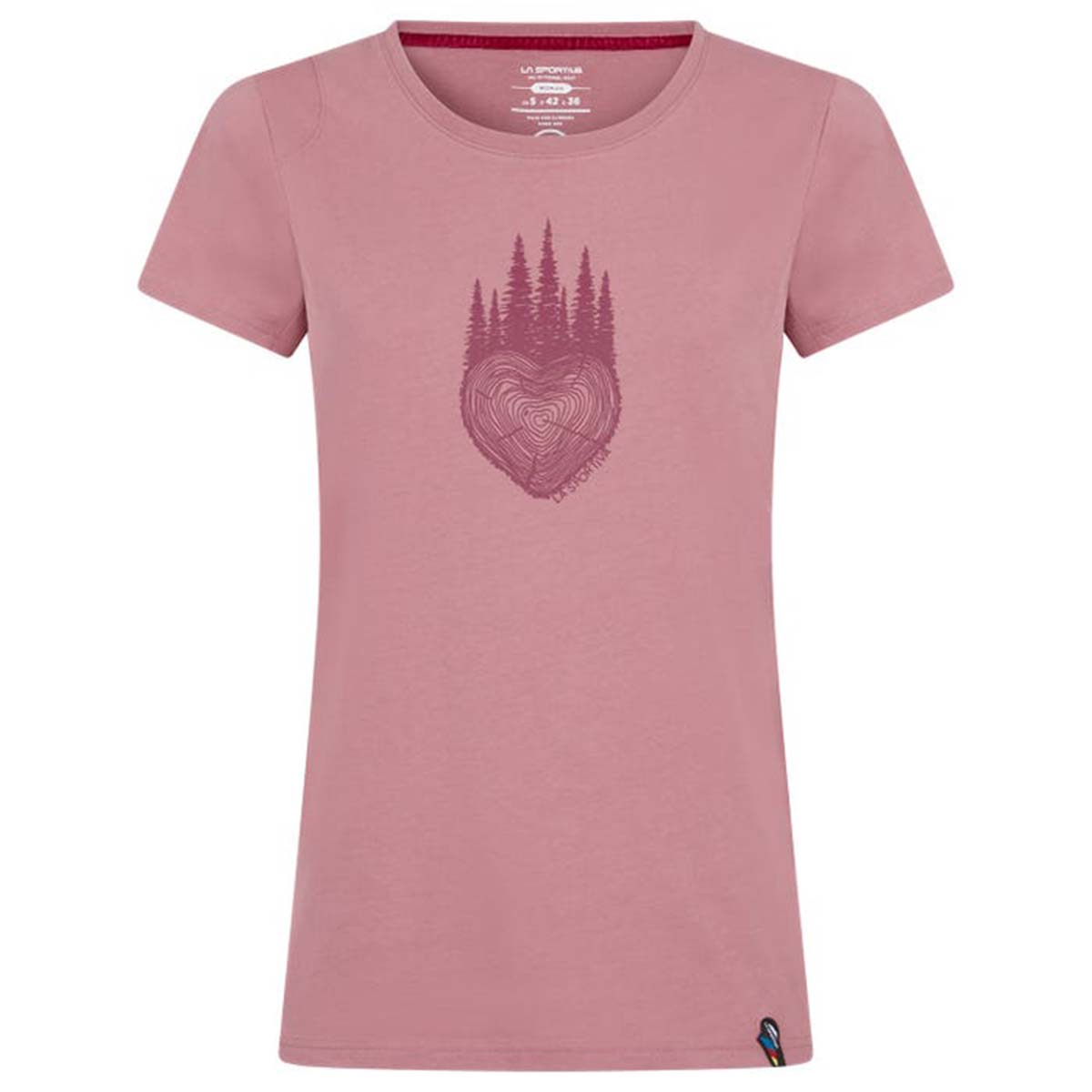 La Sportiva Wild Heart Womens Climbing T-Shirt Pink