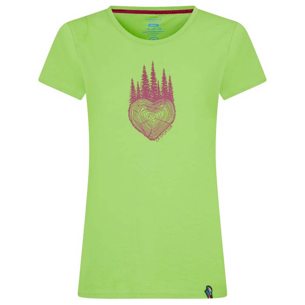 La Sportiva Wild Heart Womens Climbing T-Shirt Green