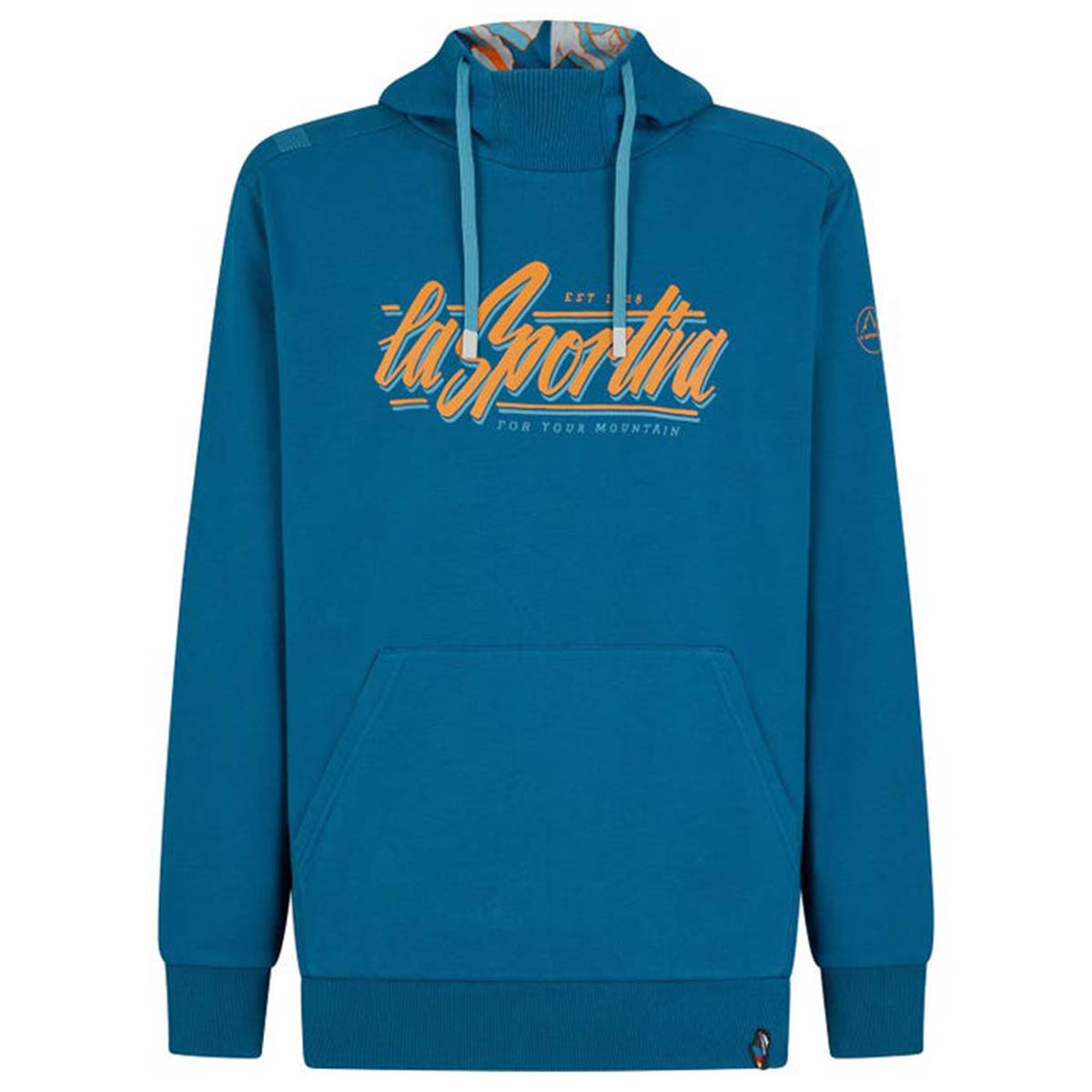La Sportiva Retro Mens Climbing Hoodie Blue
