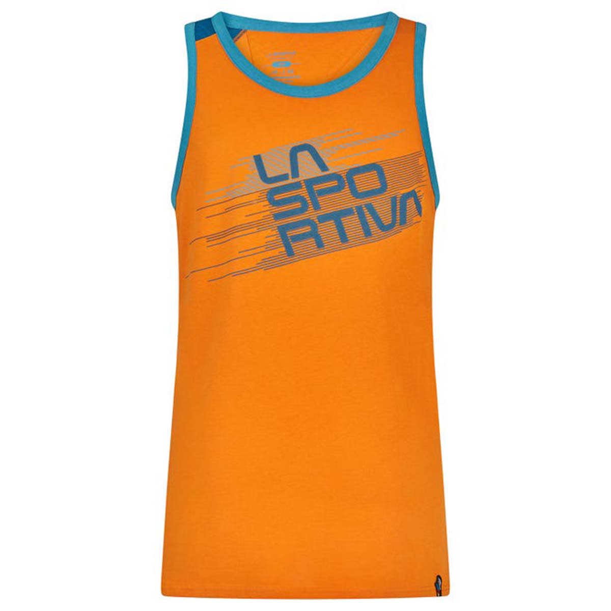 La Sportiva Stripe Mens Climbing Tank Top Orange