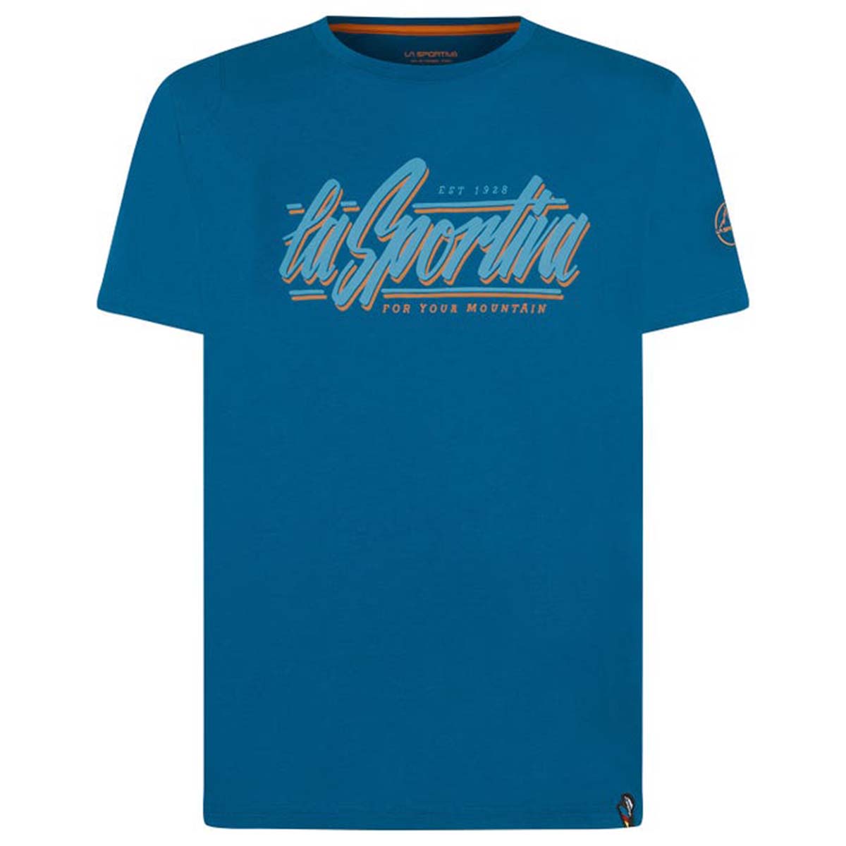La Sportiva Retro Mens Climbing T-Shirt Blue