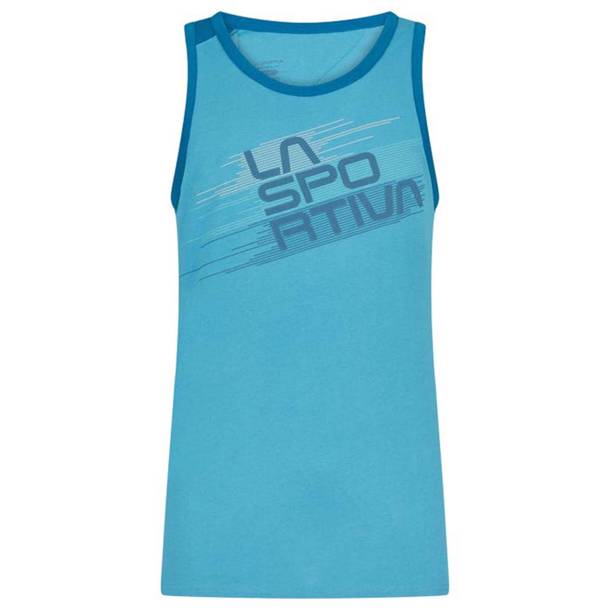 La Sportiva Stripe Mens Climbing Tank Top Blue