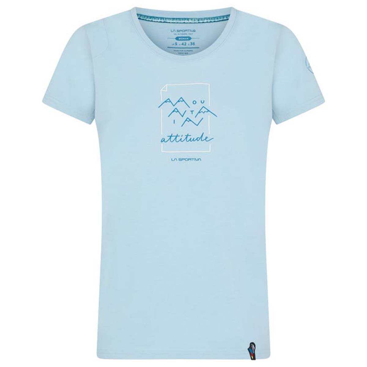 La Sportiva Attitude Womens Climbing T-Shirt Blue