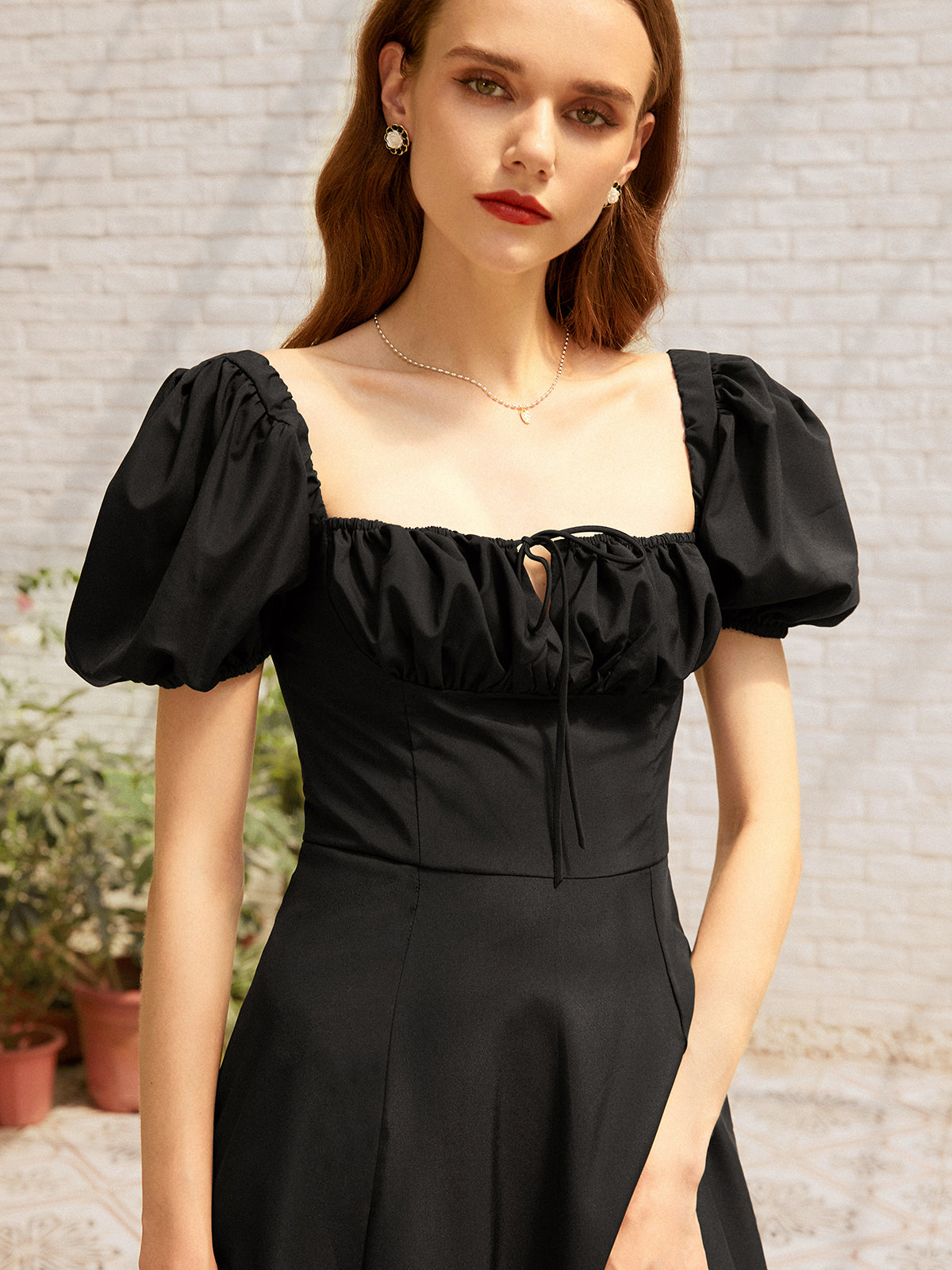Thecomense - Rebel Spirit Puff Sleeve Dress
