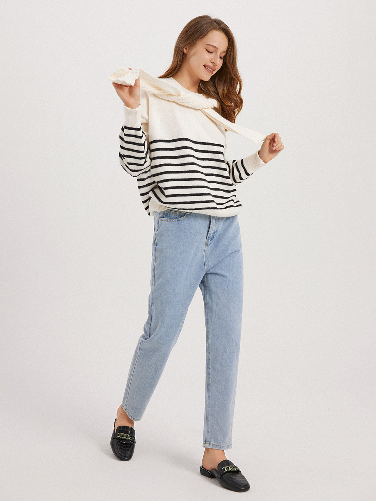 Thecomense - Madamoiselle Striped Sweater