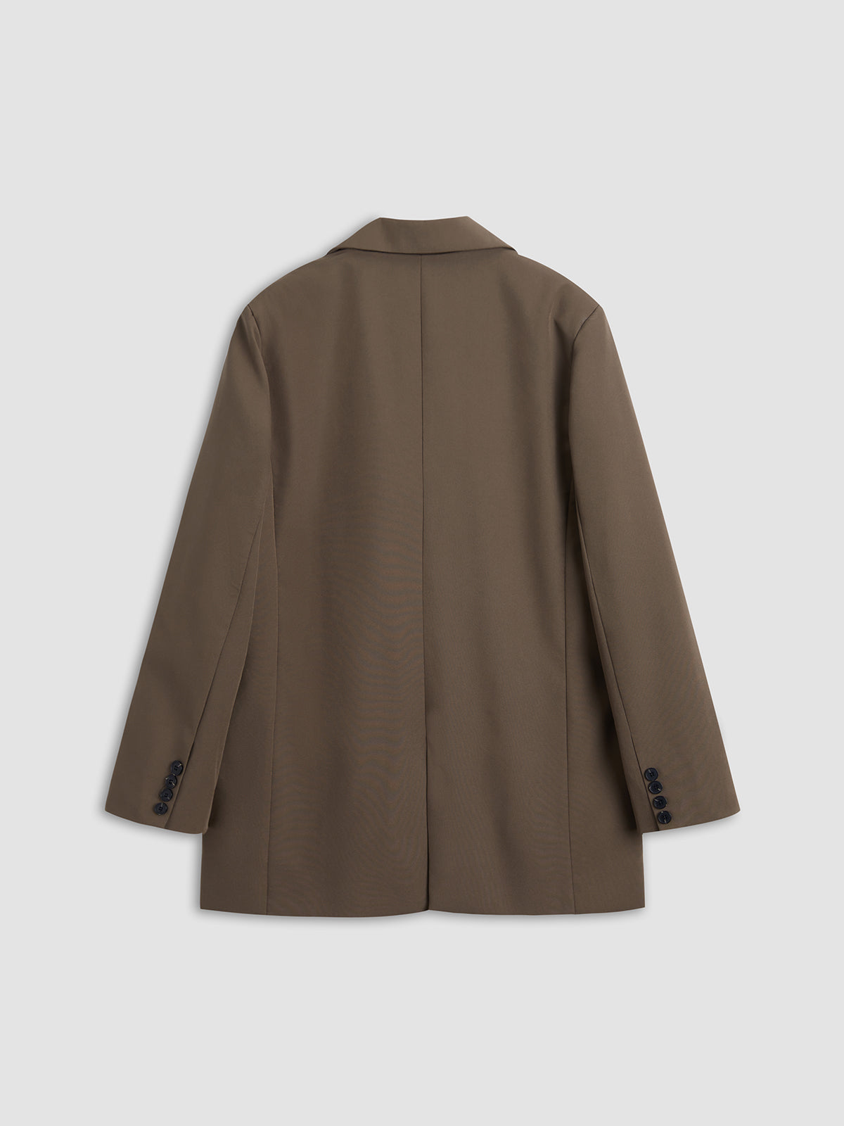 Thecomense - Solid Single Breasted Oversized Blazer