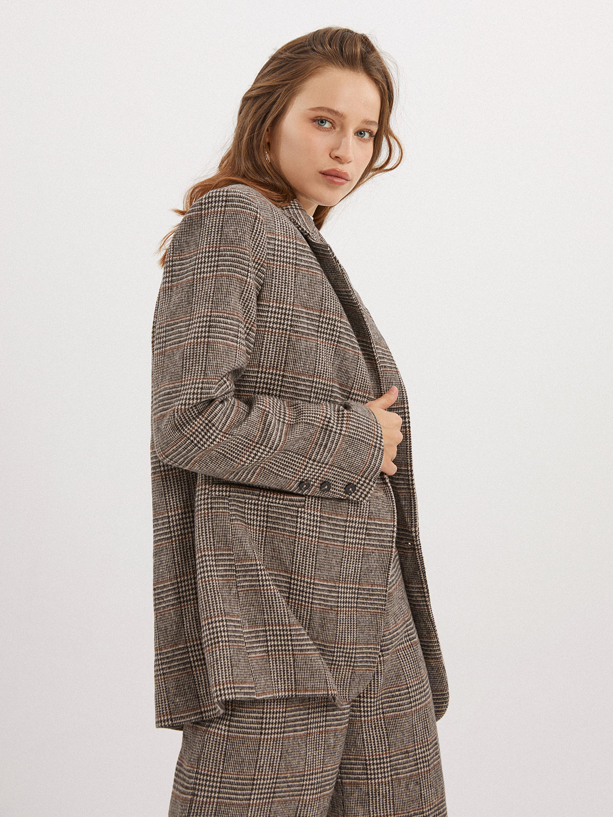 Thecomense - Glen Plaid Blazer