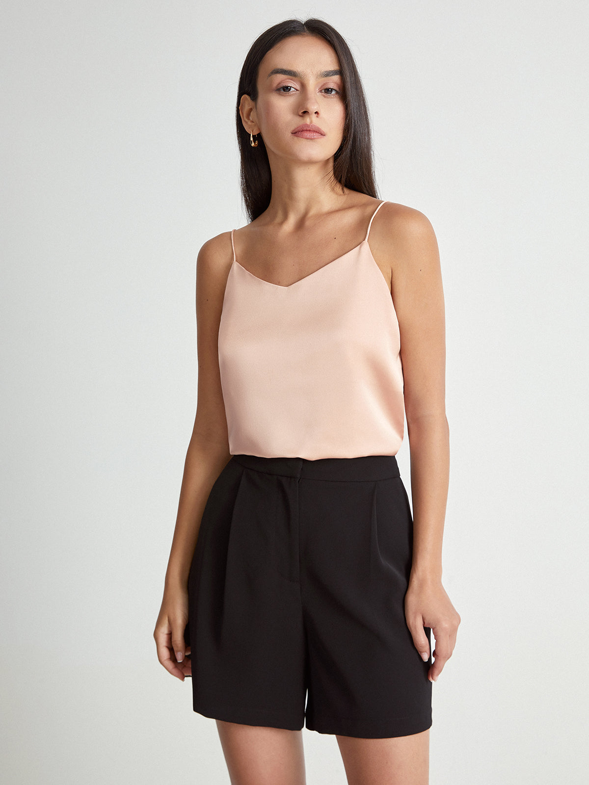 Thecomense - V-Neck Satin Camisole