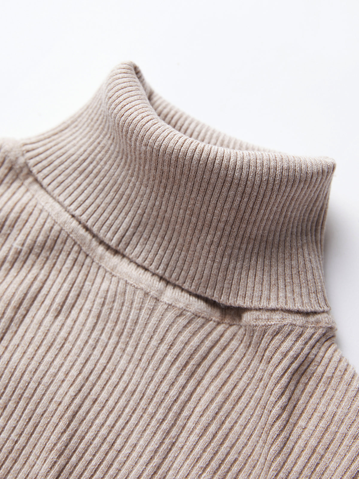Thecomense - Cream of Lilac Ribbed Sweater
