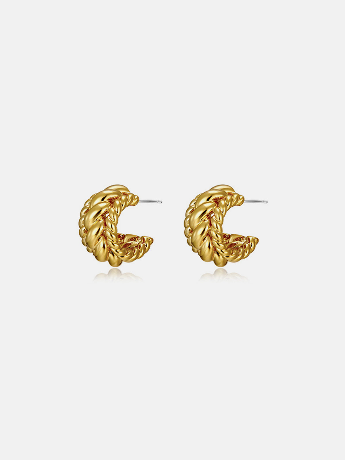 Thecomense - Buttery Croissant Earrings