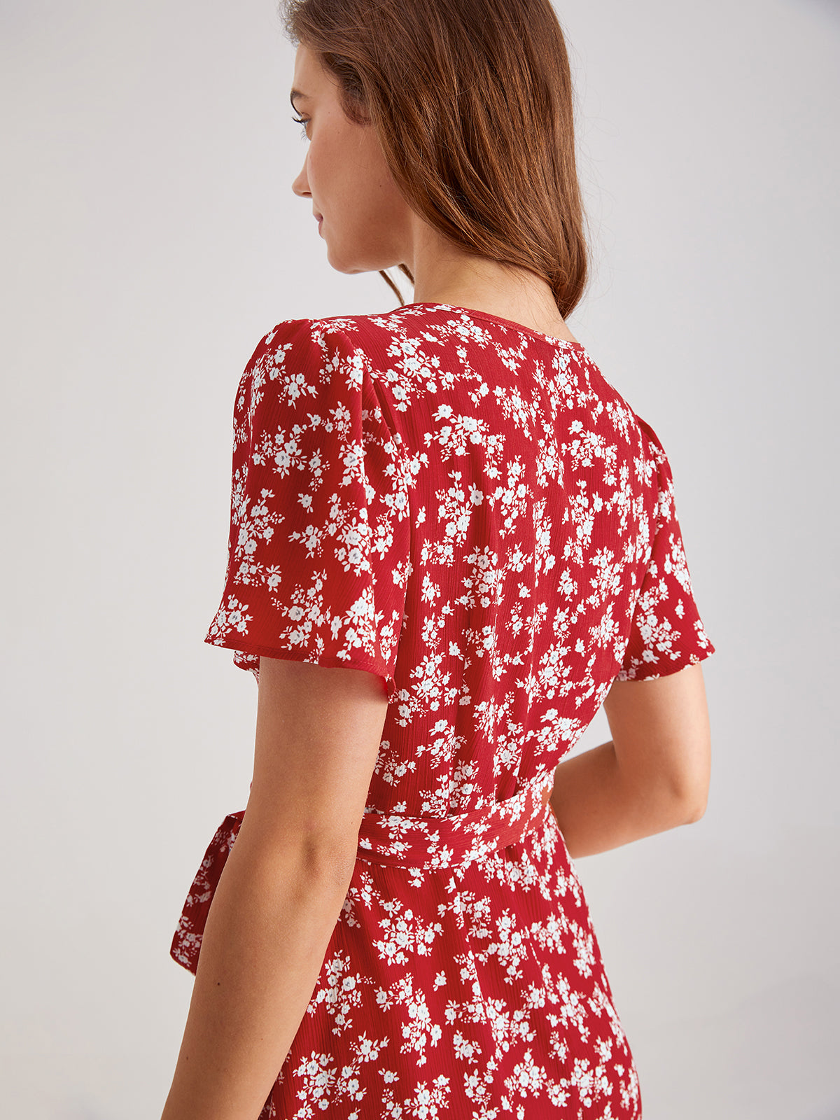 Thecomense - Polka Power Wrap Dress