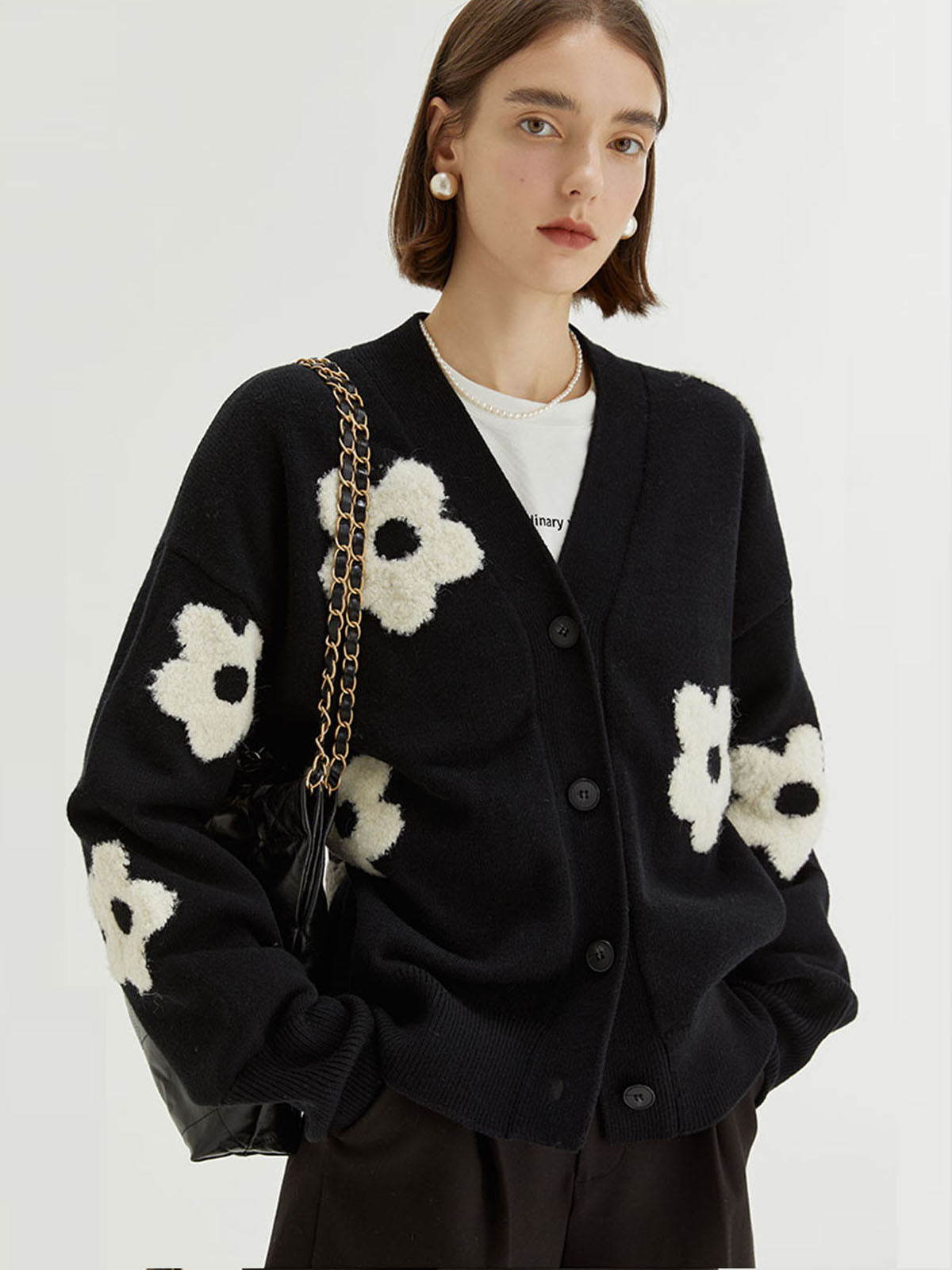 Thecomense - Floral Cardigan