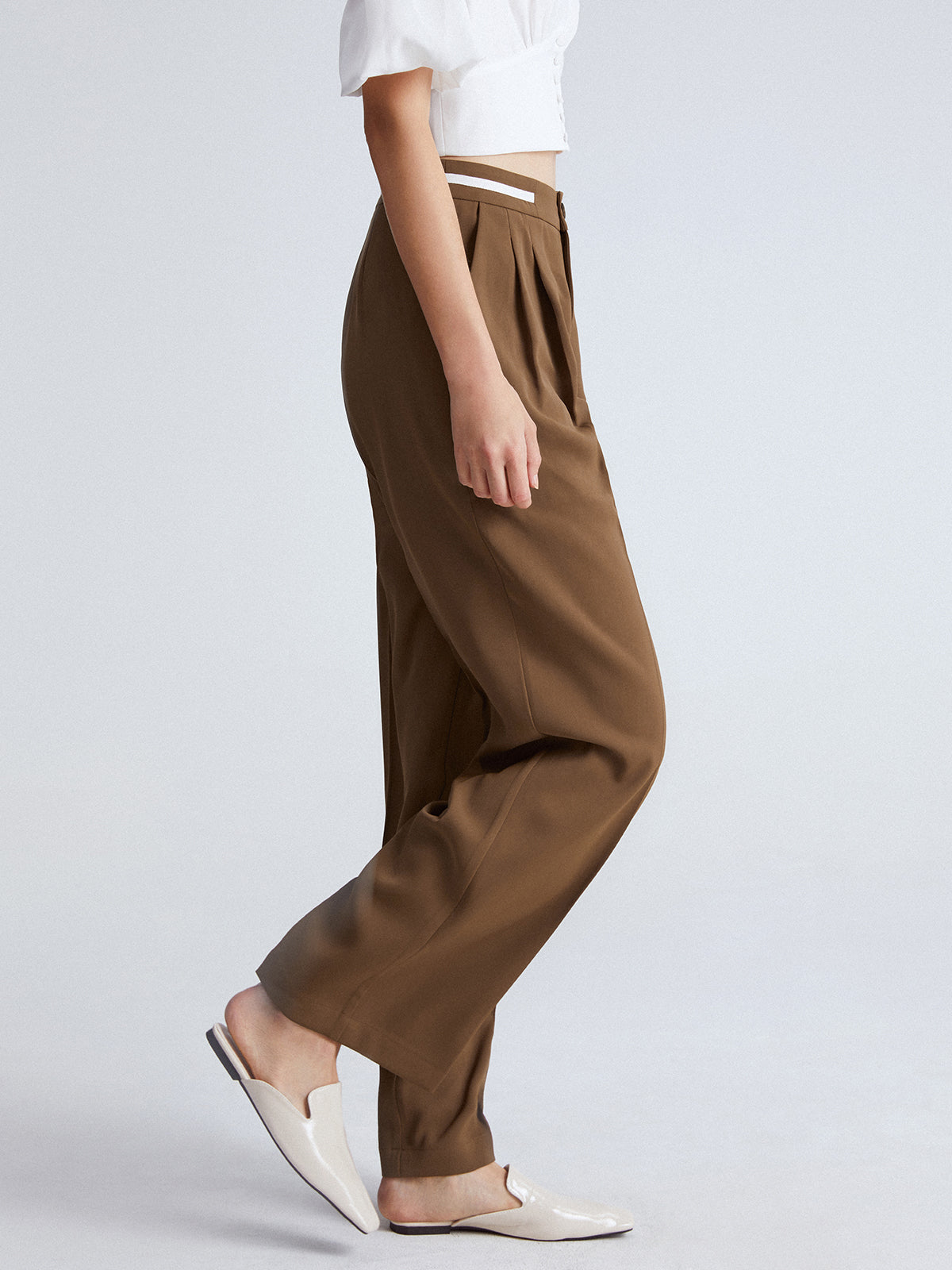 Thecomense - Crossed Paths Straight Leg Pants
