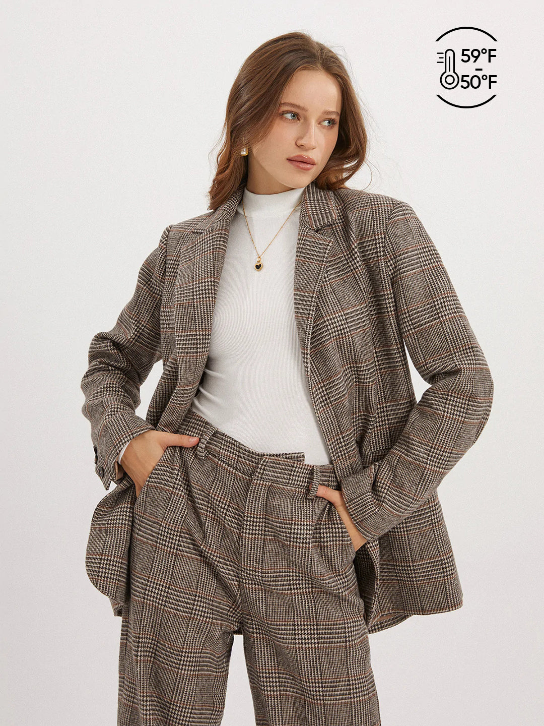 Thecomense - Glen Plaid Blazer