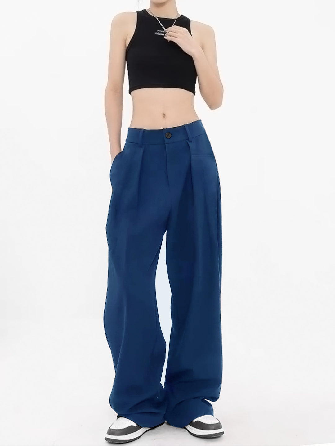 Thecomense - Sea Swirls Straight Leg Pants