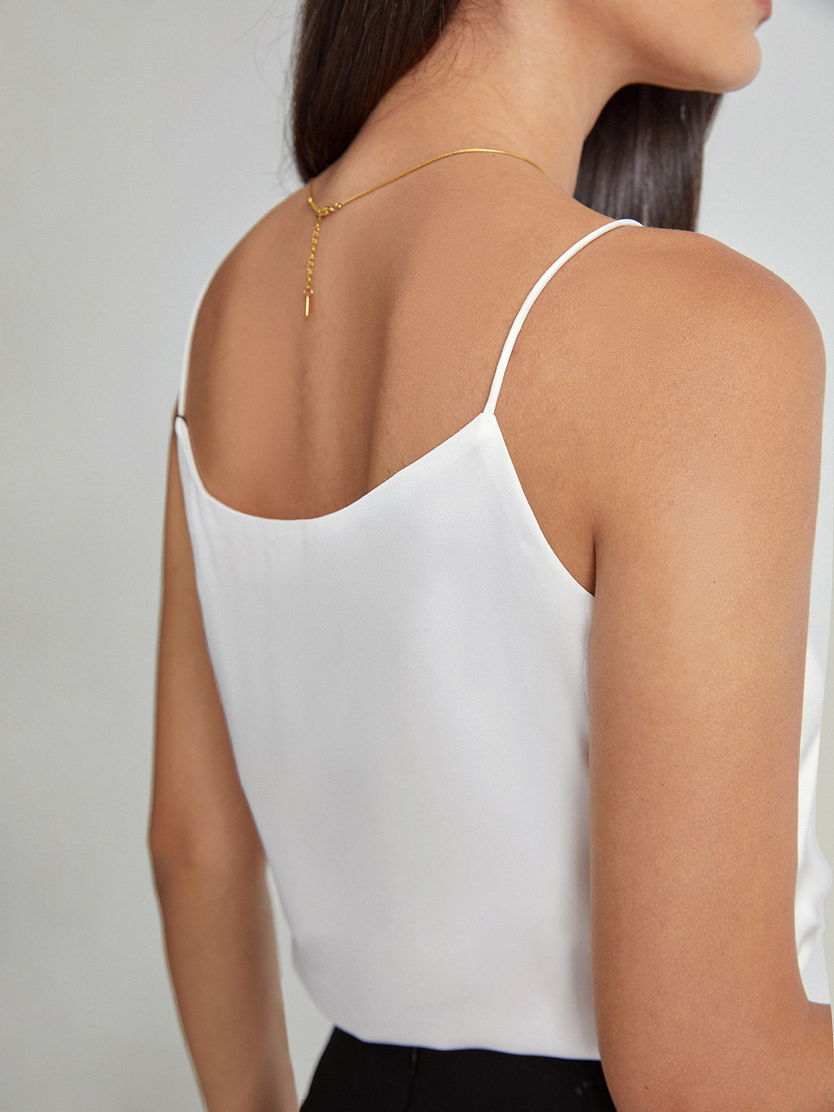 Thecomense - V-Neck Satin Camisole