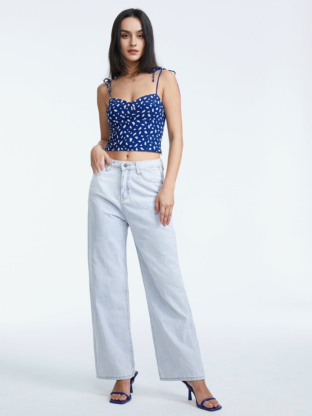 Thecomense - Petals Cropped Tank Top