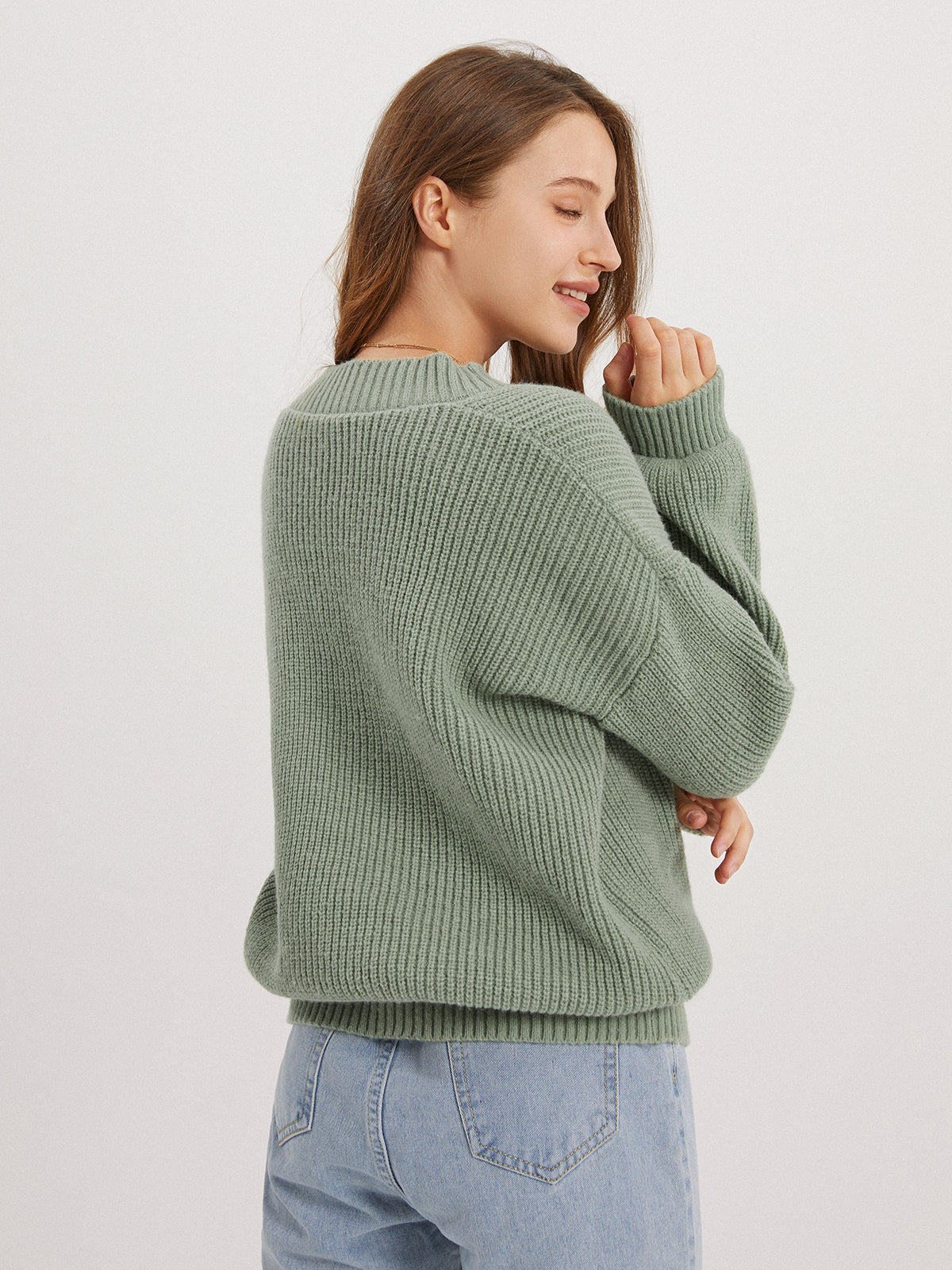 Thecomense - Head In The Clouds V-neck Knit Sweater