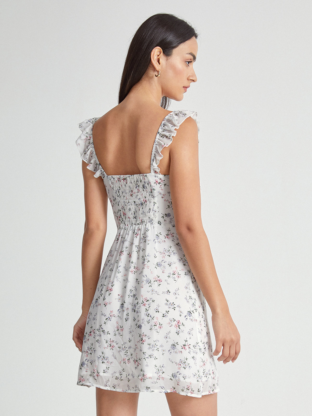 Thecomense - Cloud Nine Ruffled Hem Dress