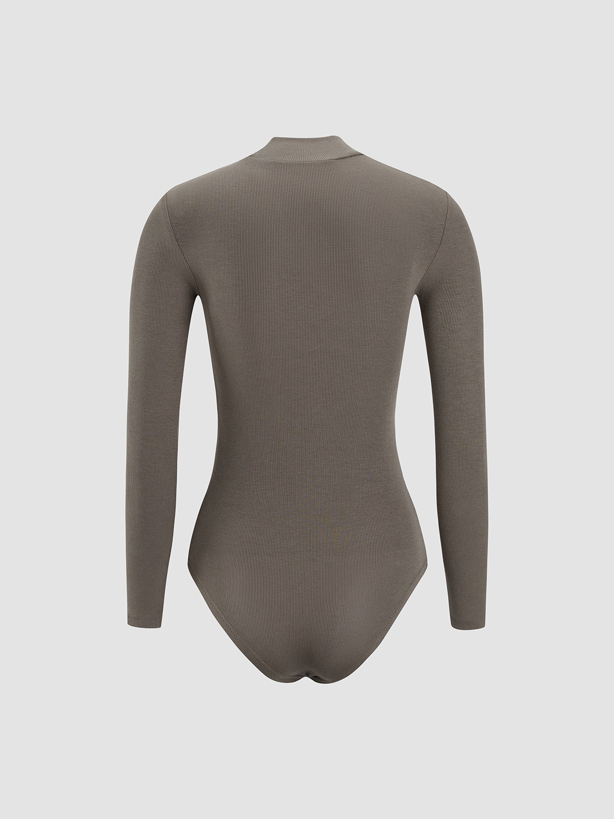 Thecomense - Solid Basic White Bodysuit