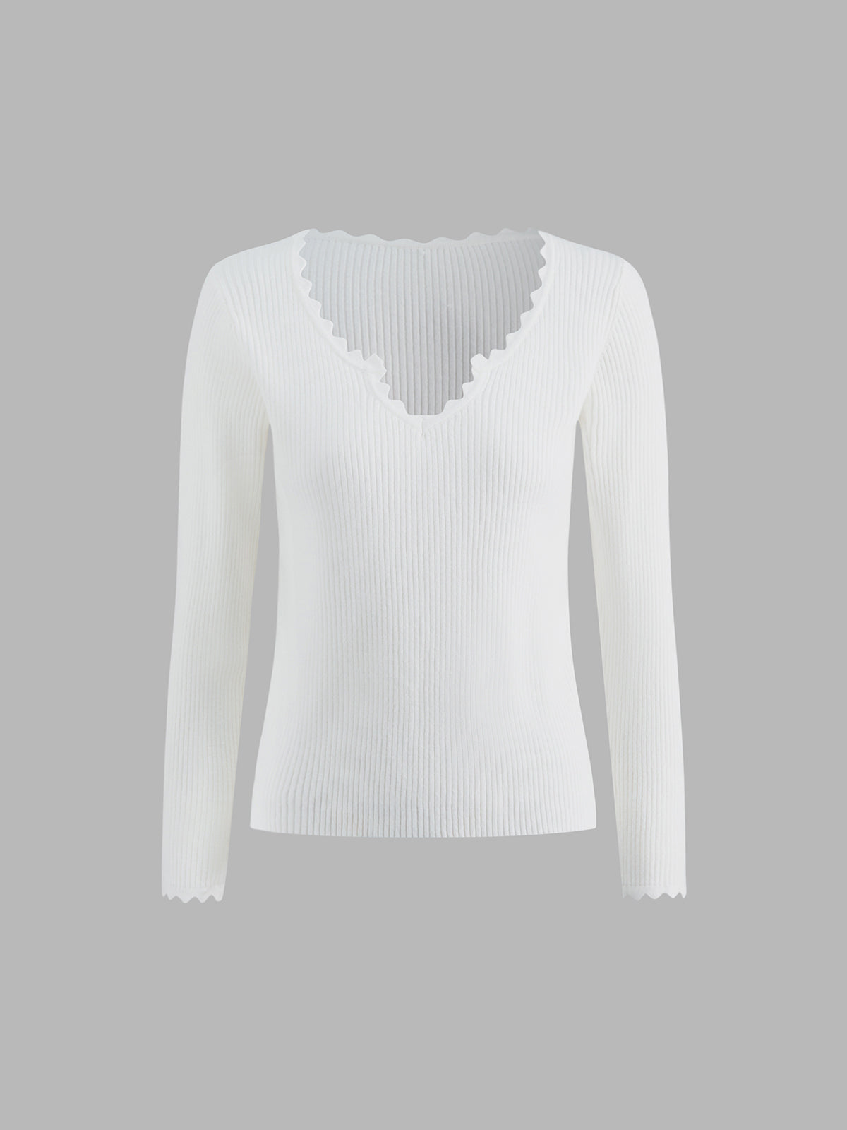 Thecomense - Seraphim Long Sleeve Ribbed Sweater