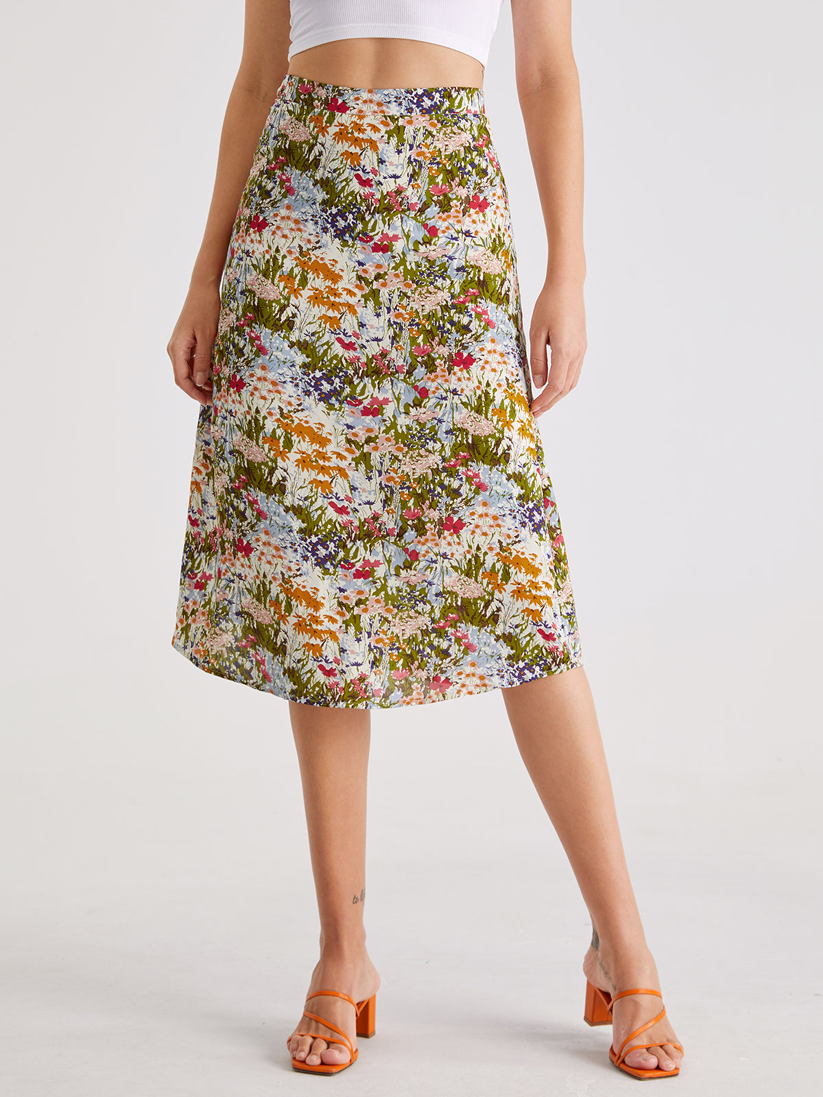 Thecomense - Bloom High Waisted Long Skirt