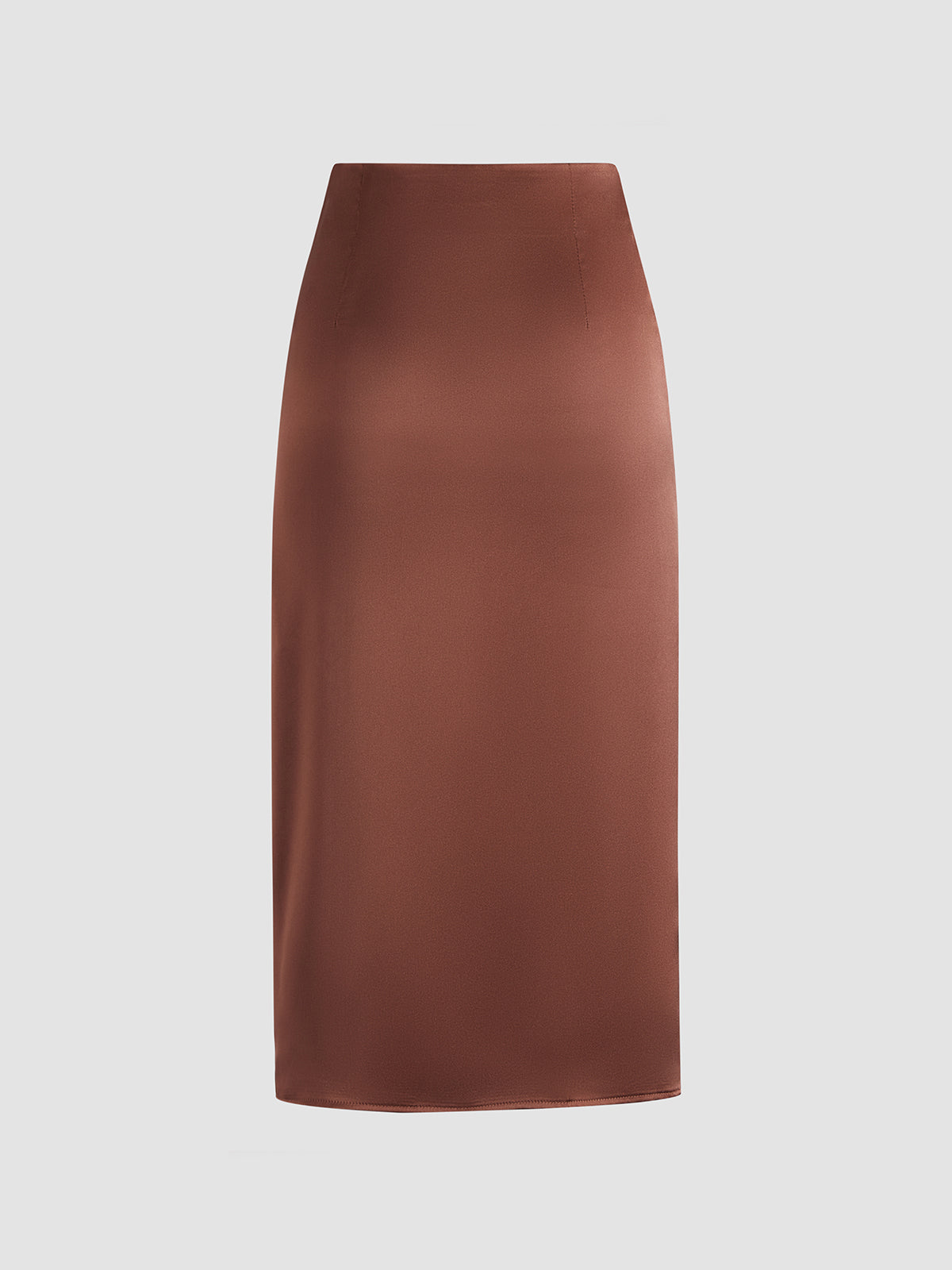 Thecomense - Cocoa Beans Ruched Flowy Skirt