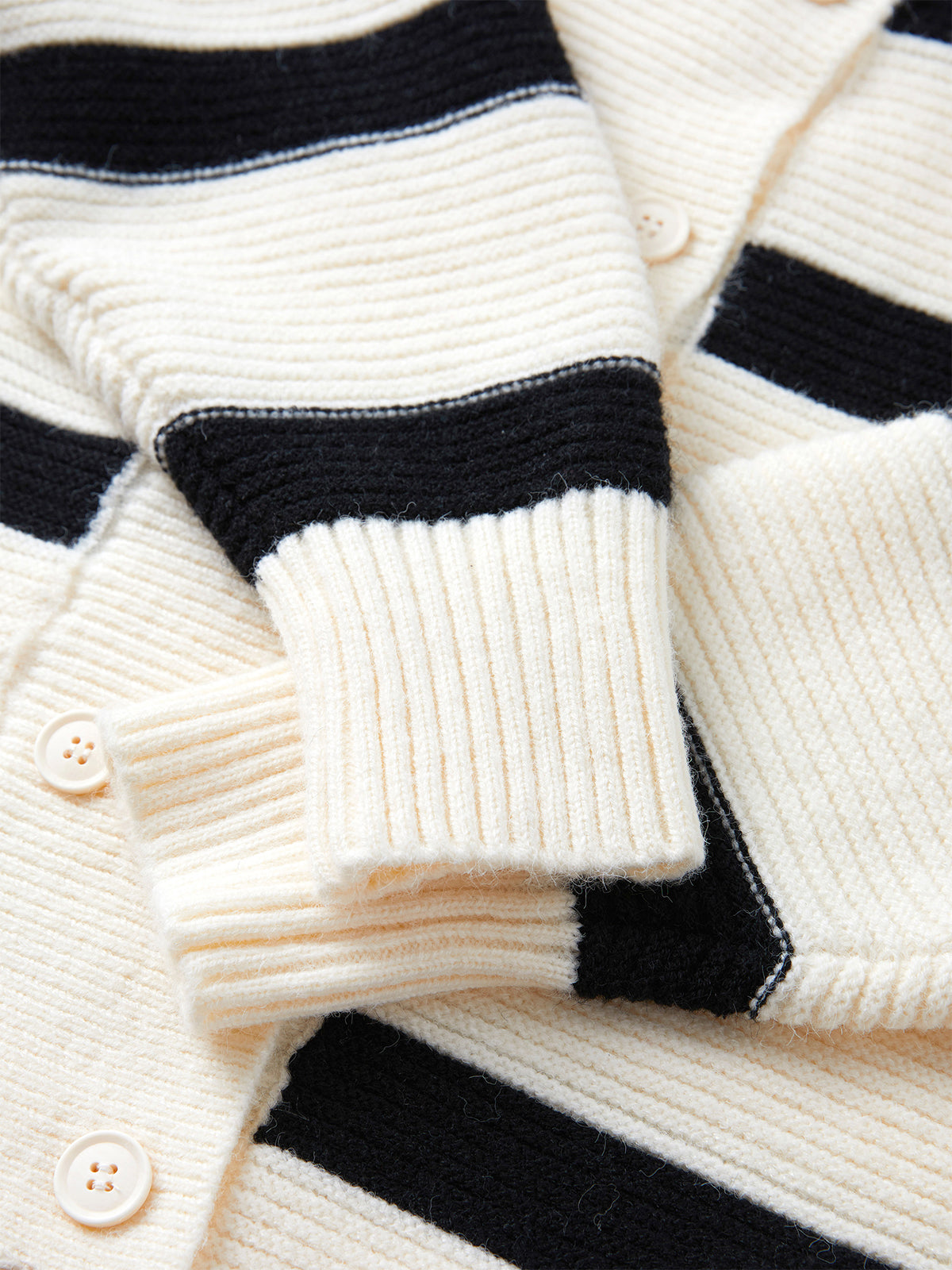 Thecomense - Alabastar Stripe Knit Cardigan