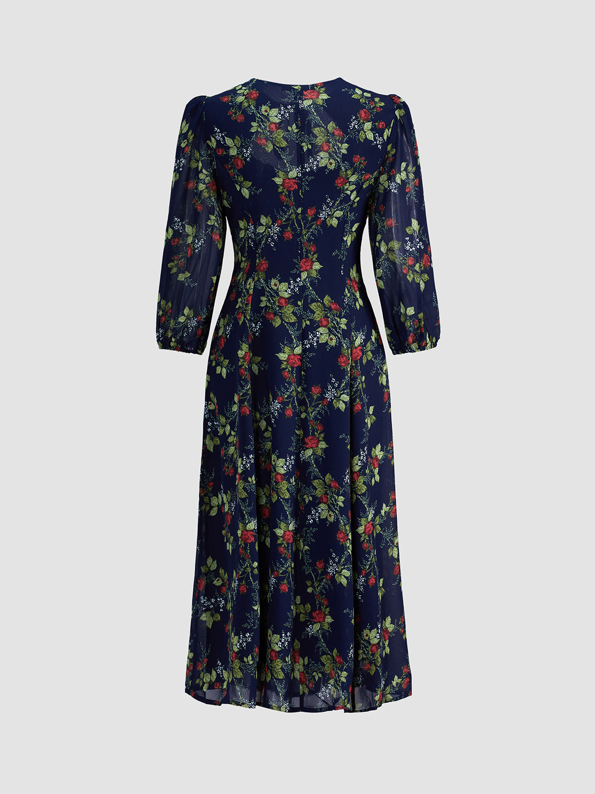 Thecomense - Evening Petals Cut Out Dress