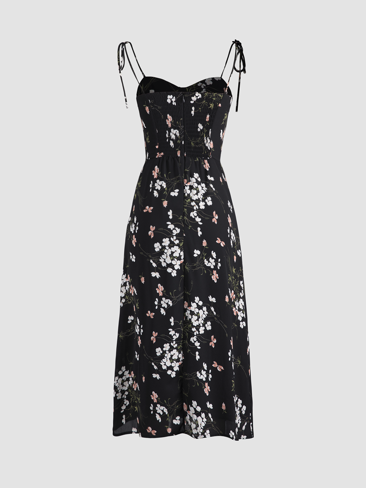 Thecomense - Ornate Floral Strap Dress