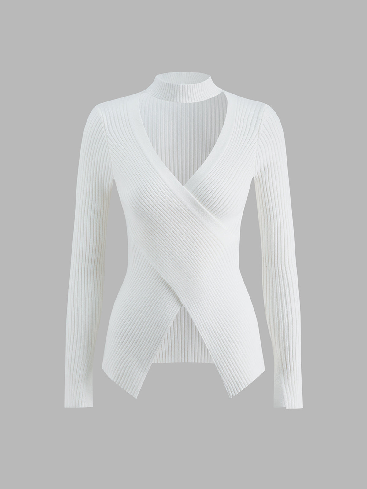 Thecomense - Cross My Heart Long Sleeve Top