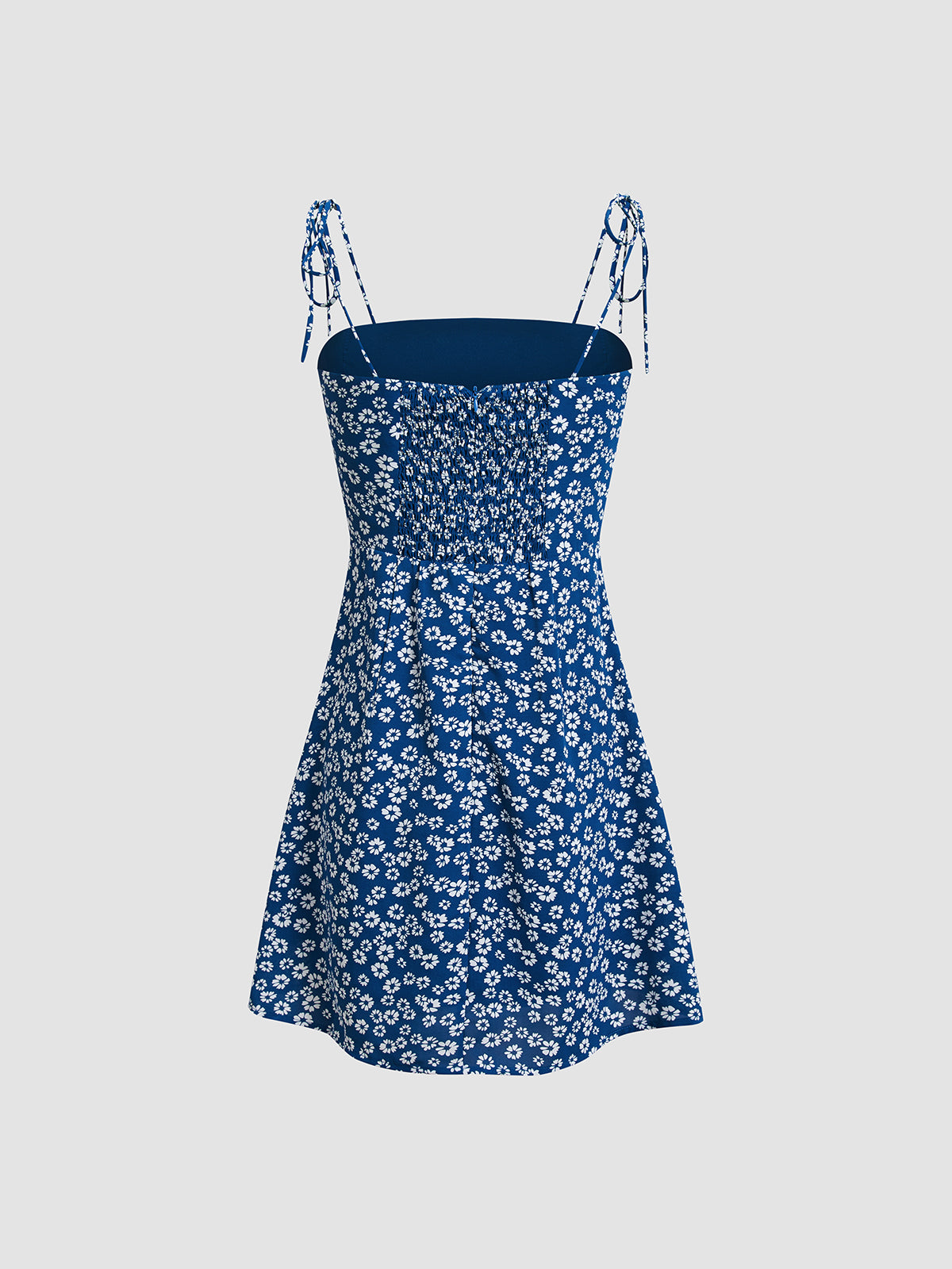 Thecomense - Dasies Floral Strap Short Dress