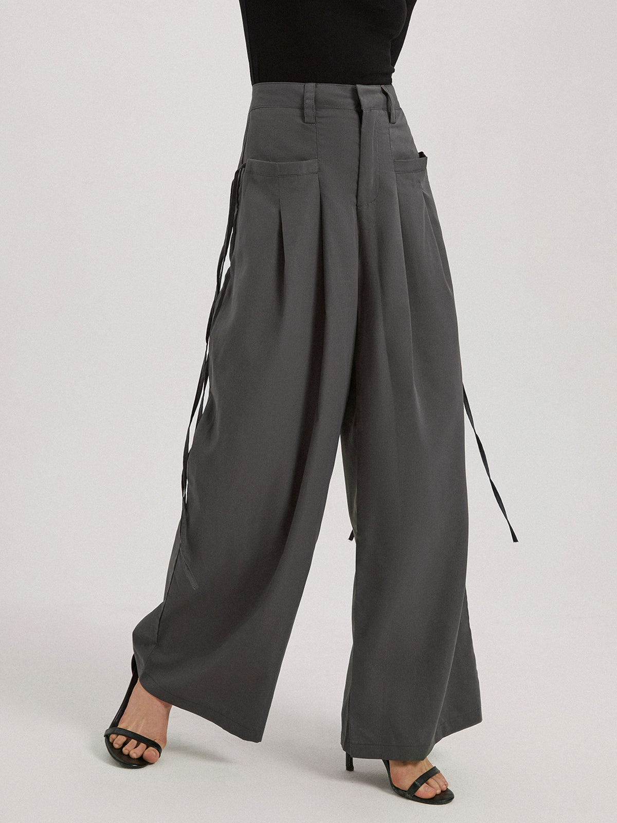 Thecomense - Alley Cargo Wide Leg Pants