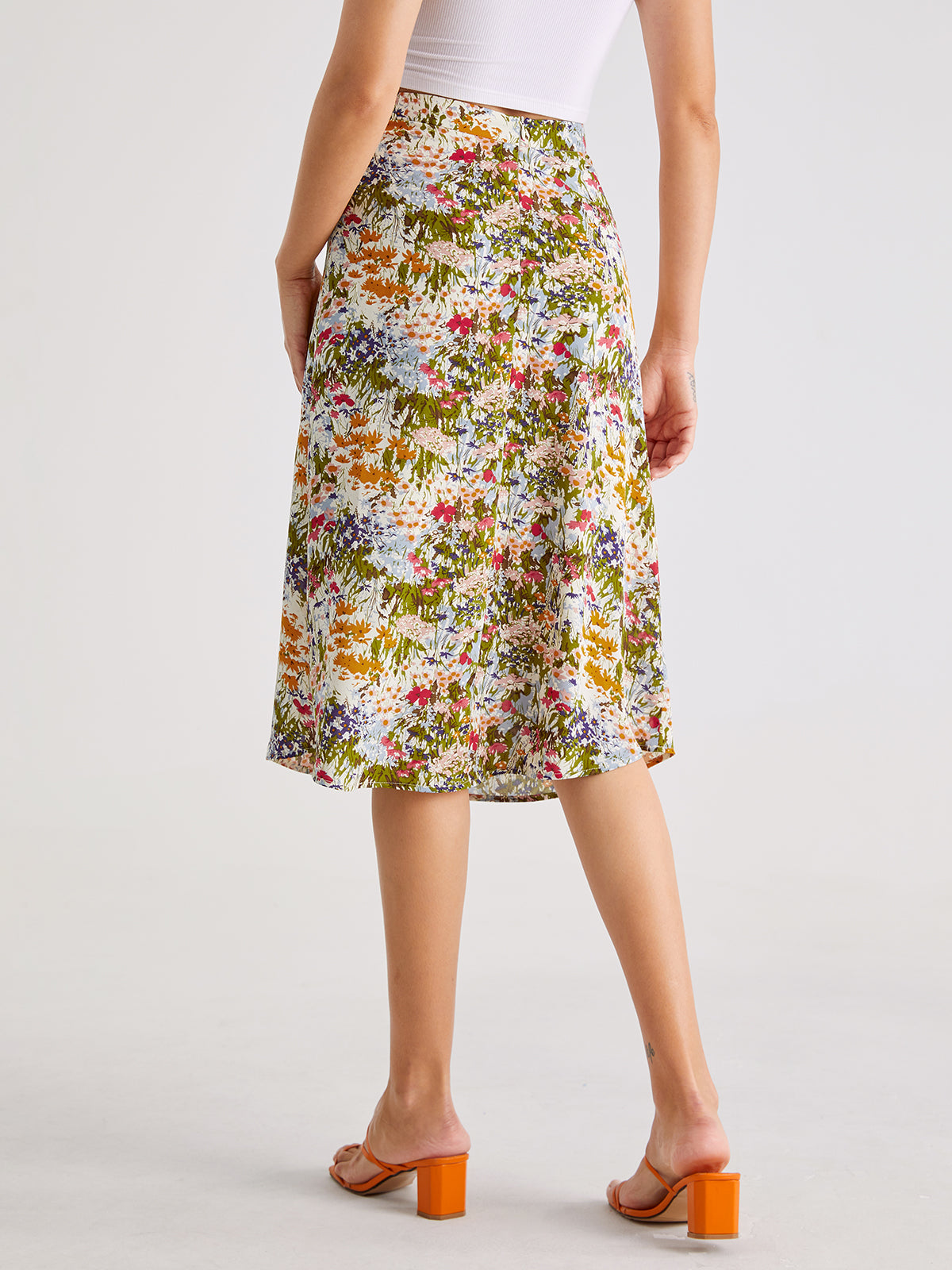 Thecomense - Bloom High Waisted Long Skirt
