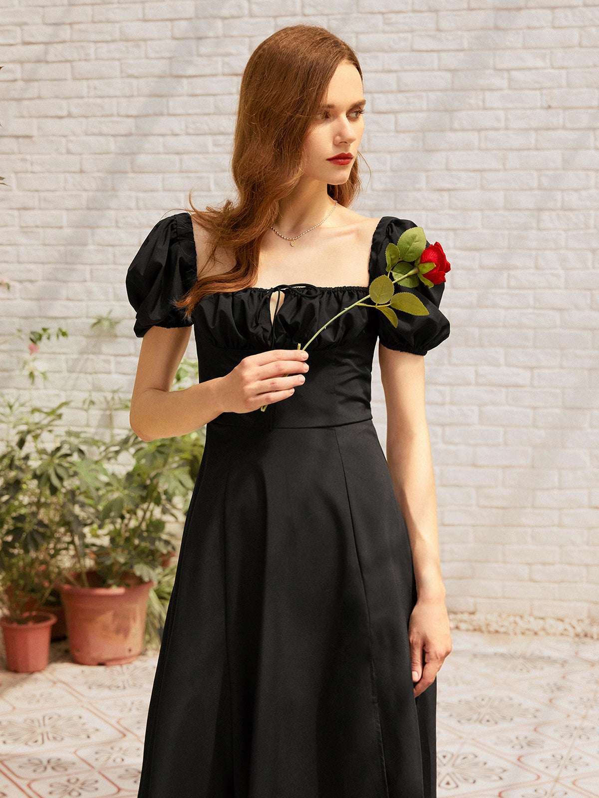 Thecomense - Rebel Spirit Puff Sleeve Dress