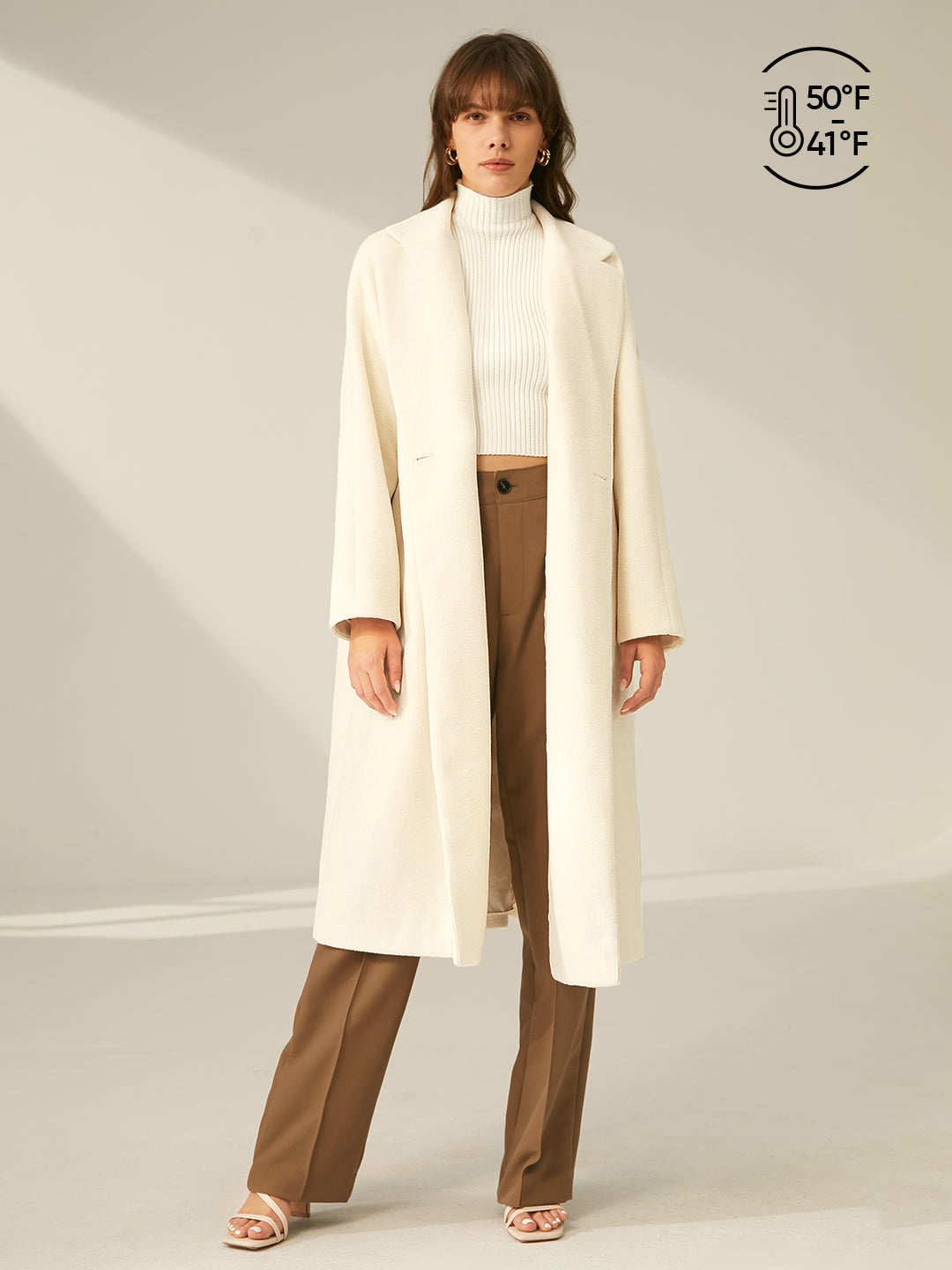 Thecomense - Oversized Double Breasted Wool Coat