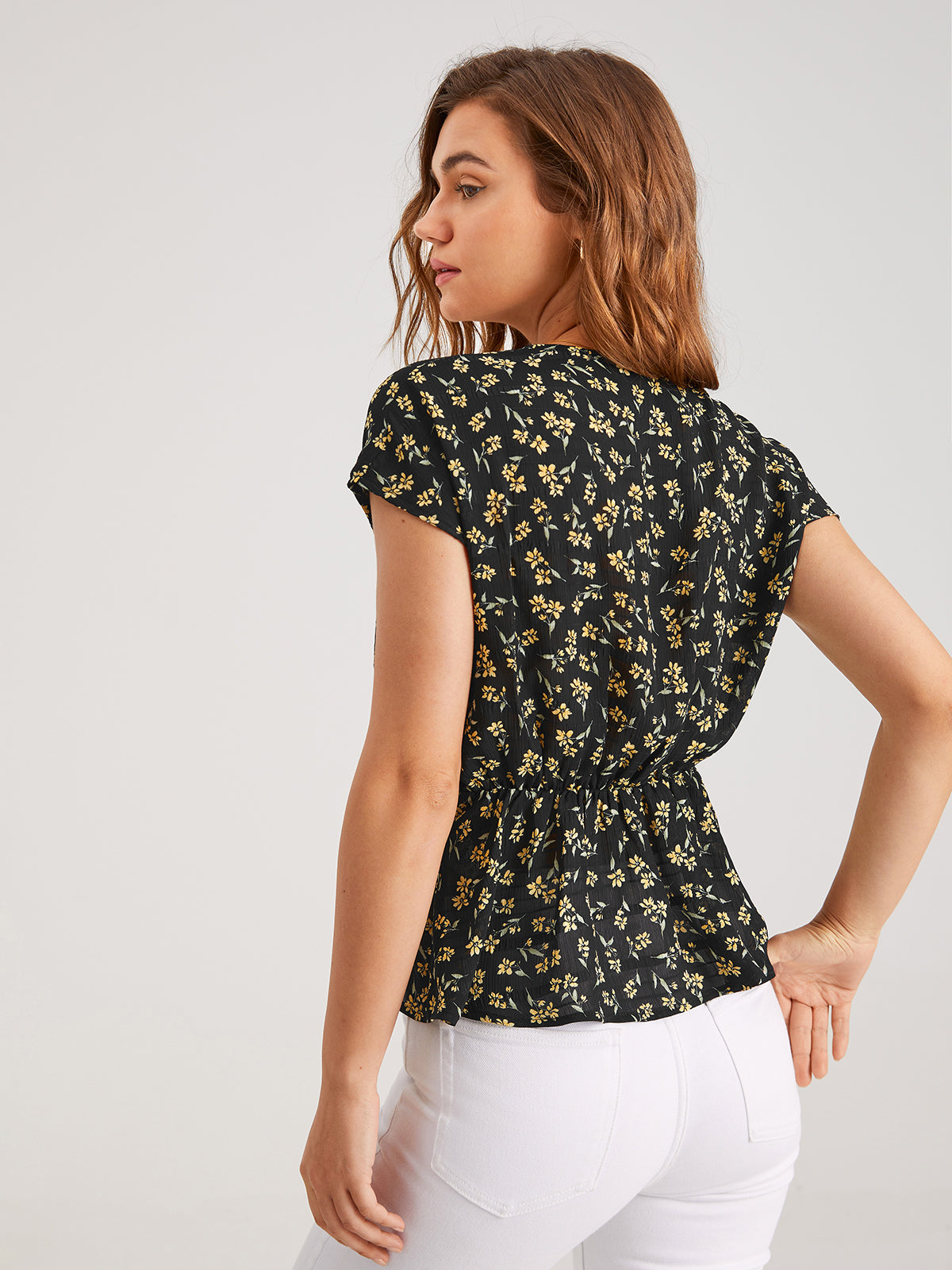 Thecomense - Twist Floral Garden Top