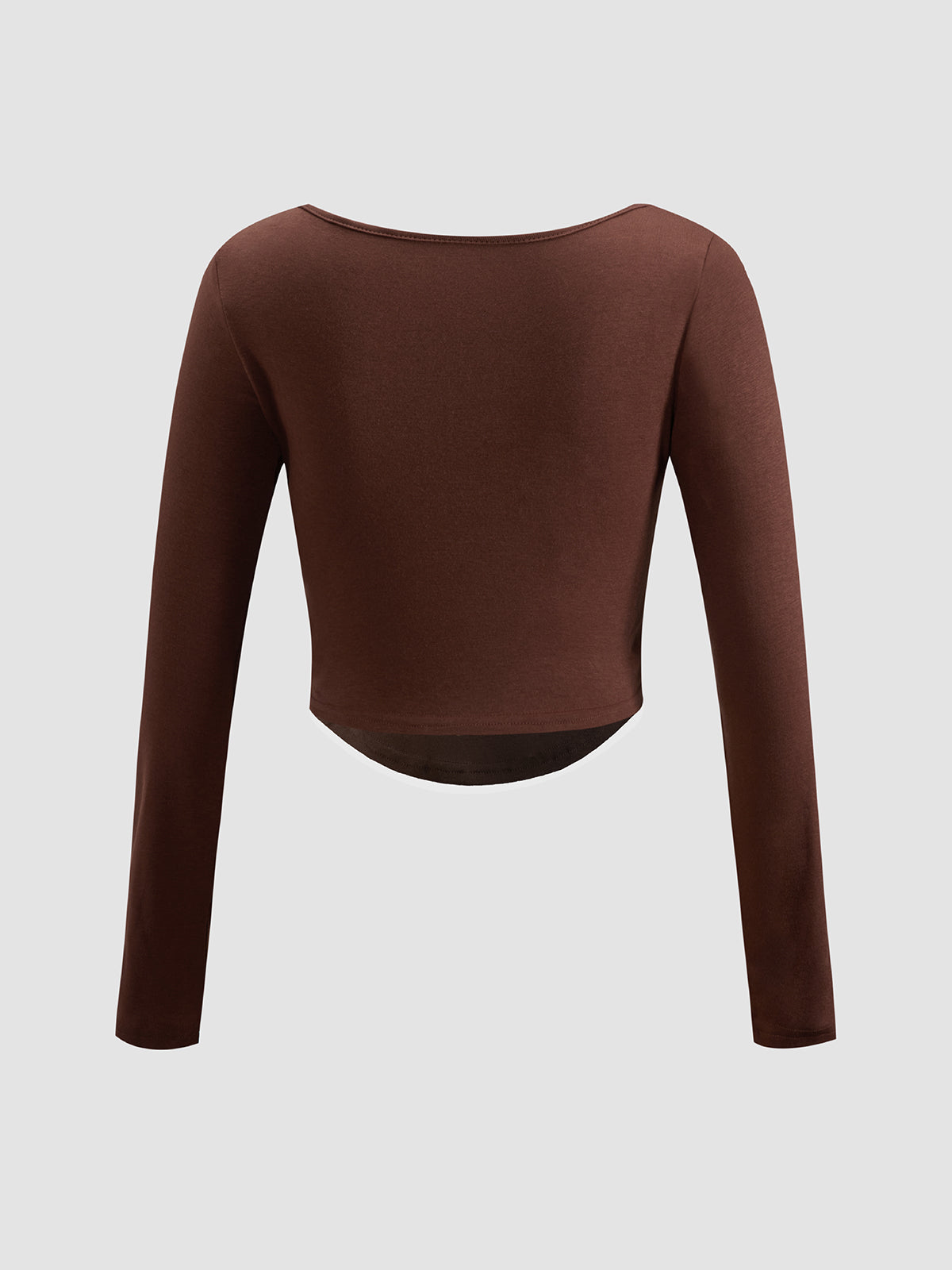 Thecomense - Brownie Square Neck Top