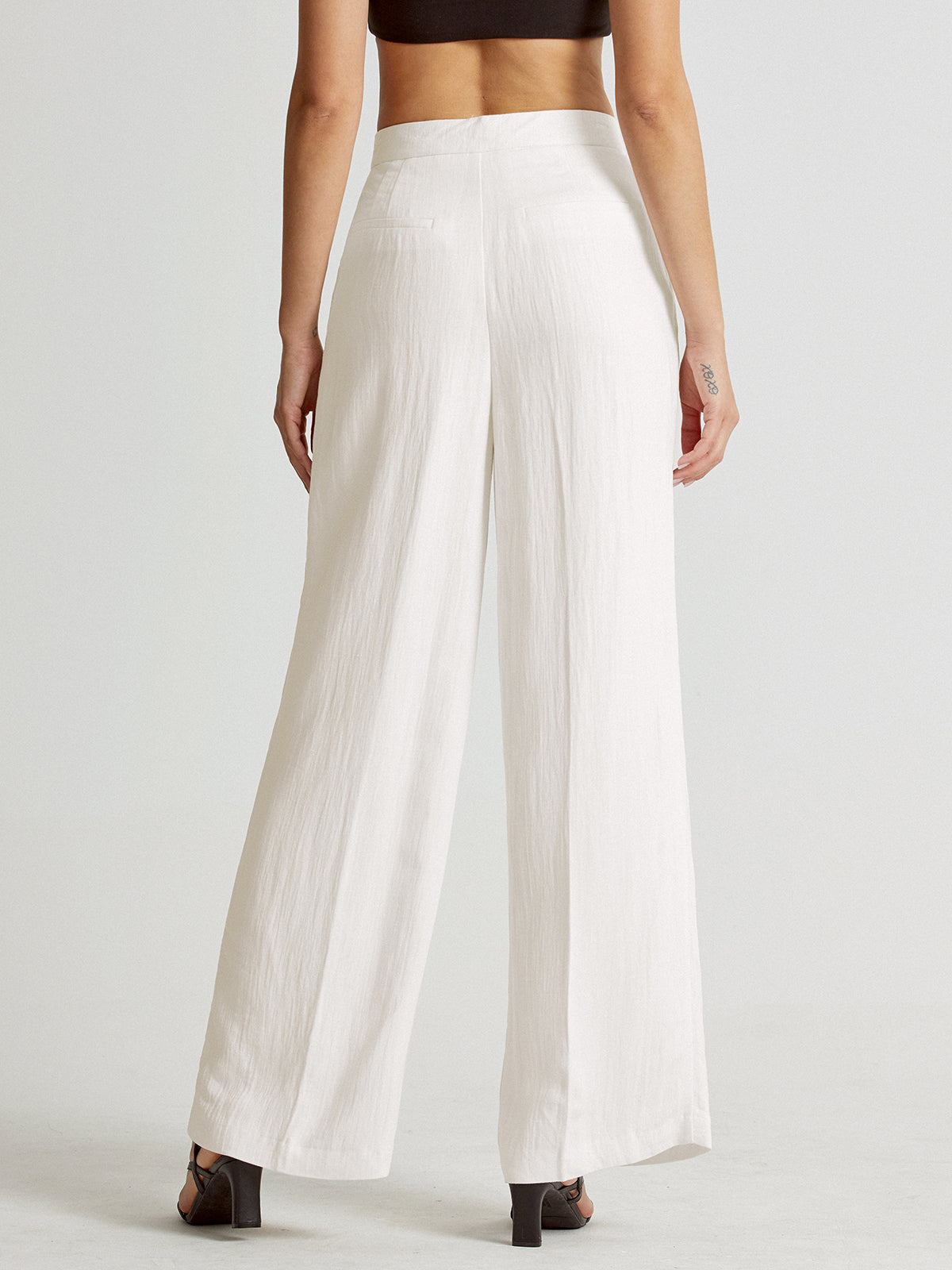 Thecomense - High Waisted Wide Leg Linen Pants