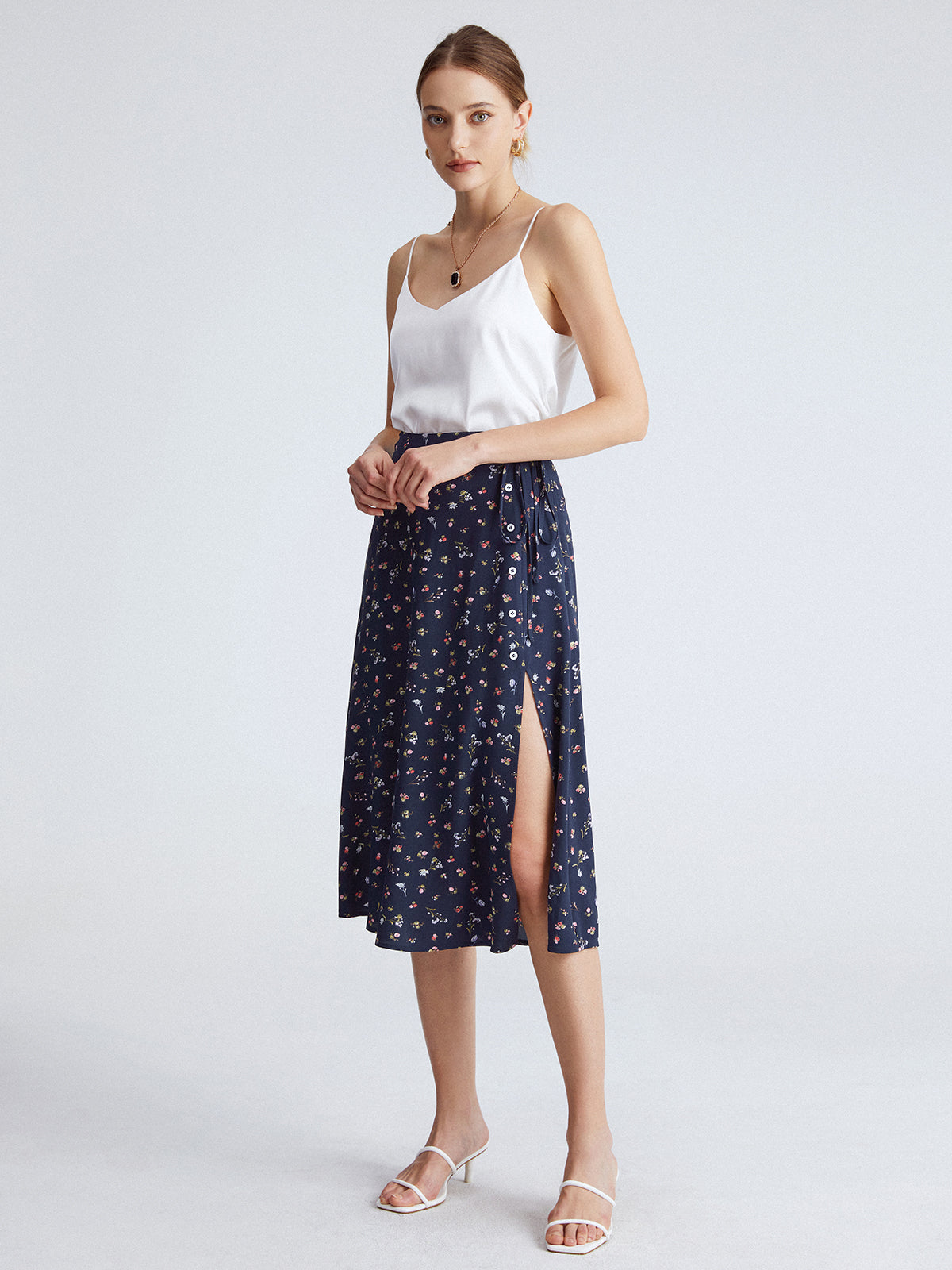 Thecomense - Ditsy Flora Skirt