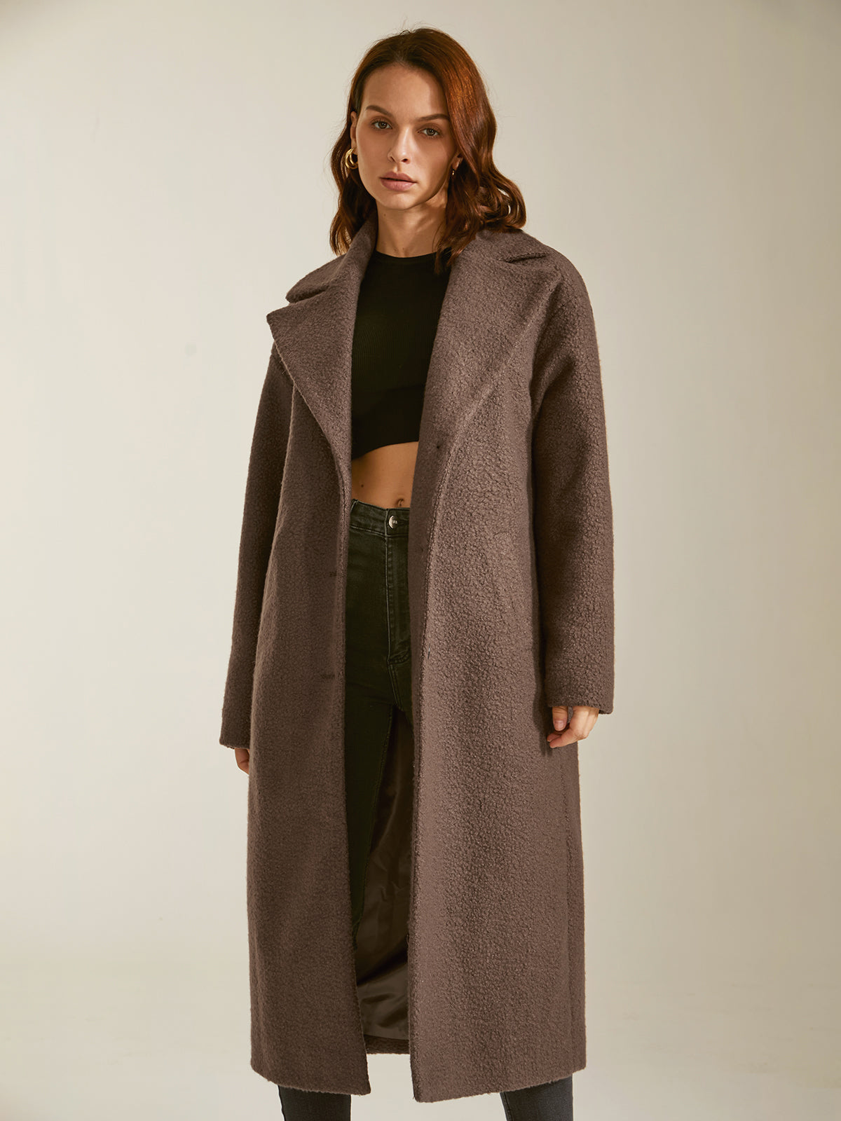 Thecomense - Essential Long Wool Coat