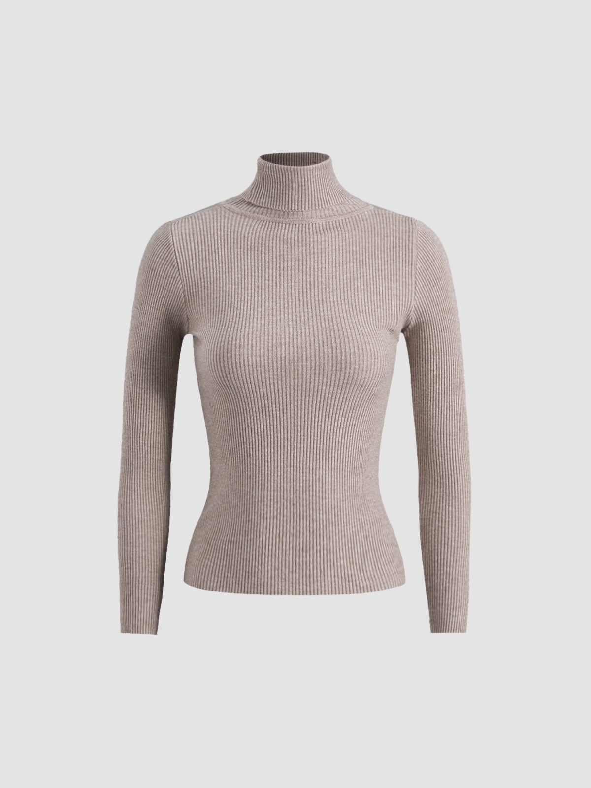Thecomense - Cream of Lilac Ribbed Sweater