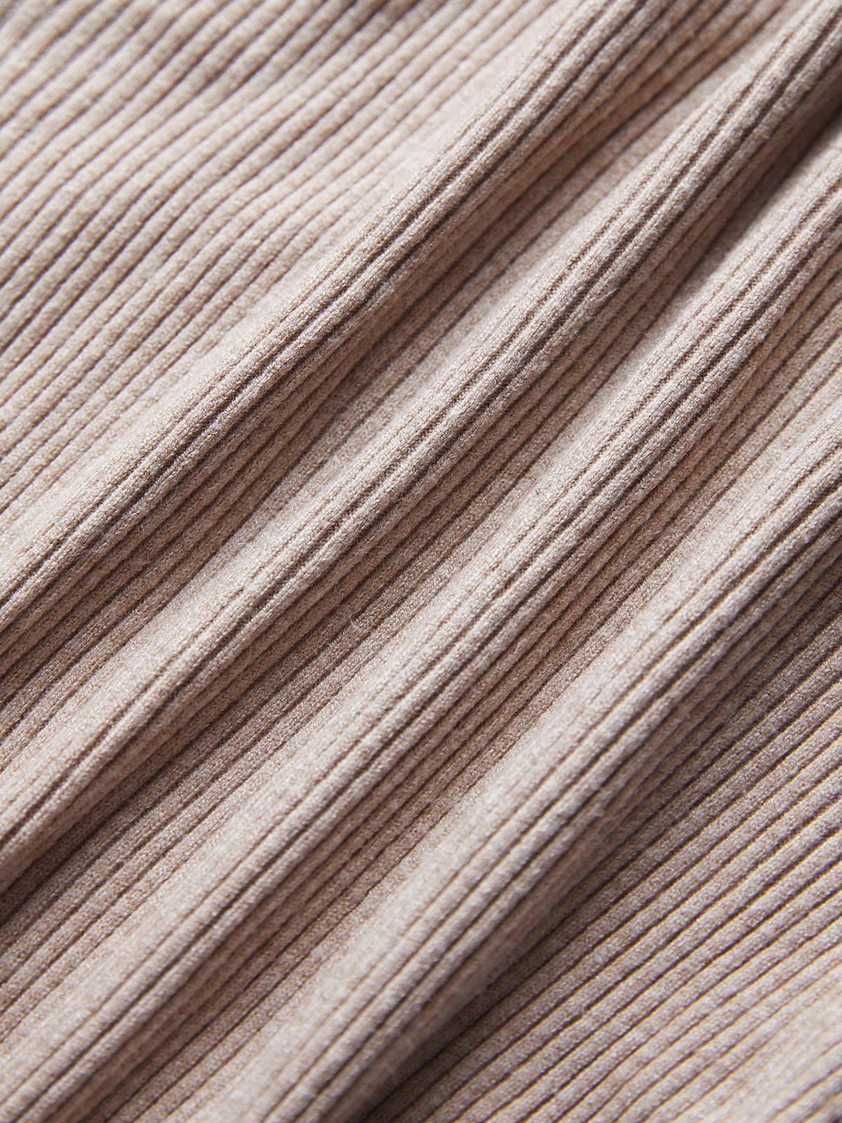 Thecomense - Cream of Lilac Ribbed Sweater