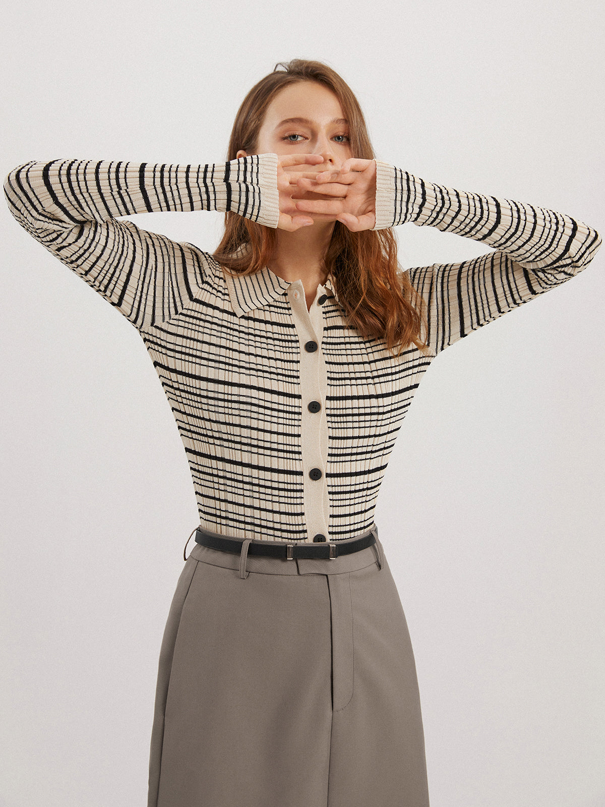 Thecomense - Musical Notation Knit Top